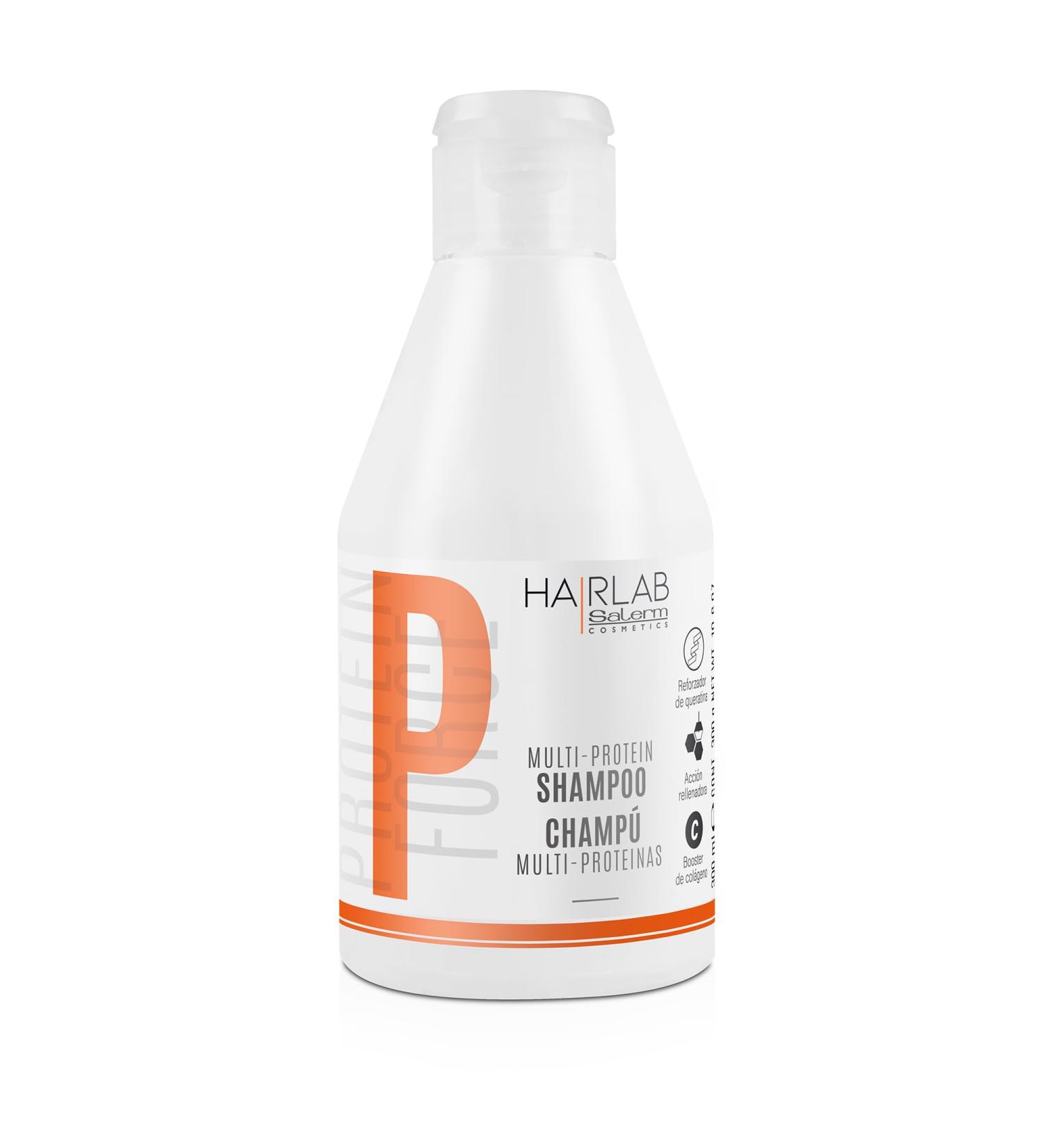 Salerm Cosmetics HAIRLAB Multi-Protein Shampoo 10.6 oz - Nourishing & Hydrating Hair Care for All Hair Types - International Shipping Available - Buy Online on GoSupps.com