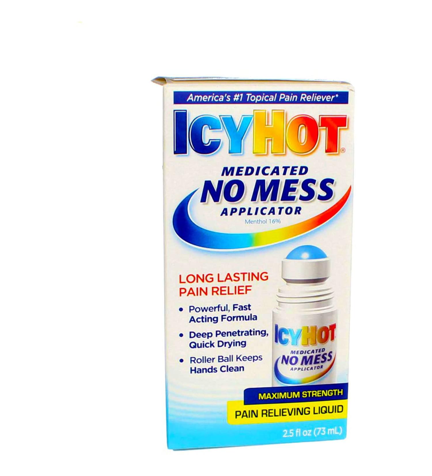 Icy Hot Pain Relieving Liquid Maximum Strength 2.5oz | Fast-Acting Relief - Buy Online on GoSupps.com