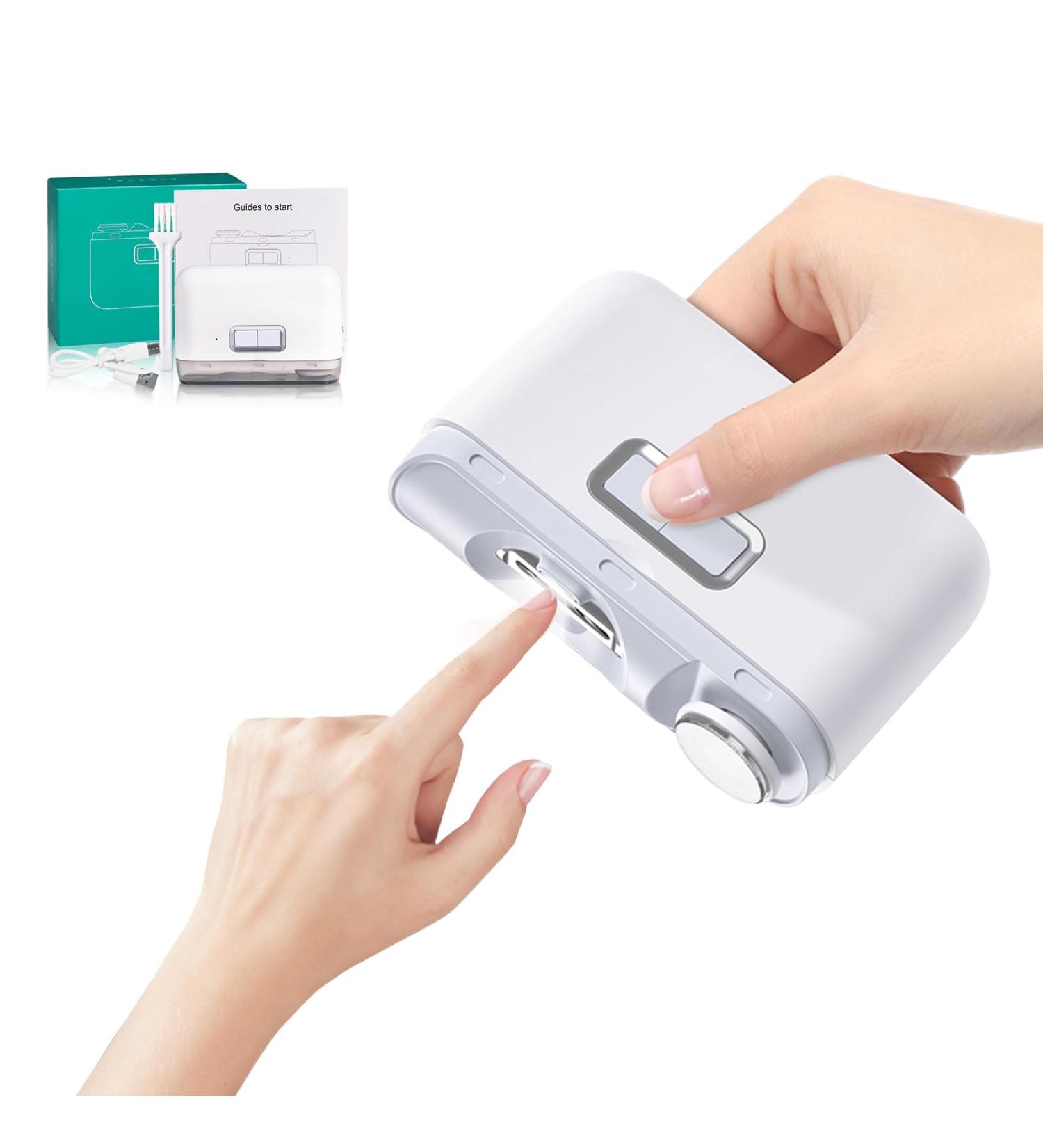 Automatic Electric Nail Clipper Type C Rechargeable Safety Fingernail Trimmer with 2 Speeds Nail Scraps Storage for Baby Children Adult Seniors - Buy Online on GoSupps.com