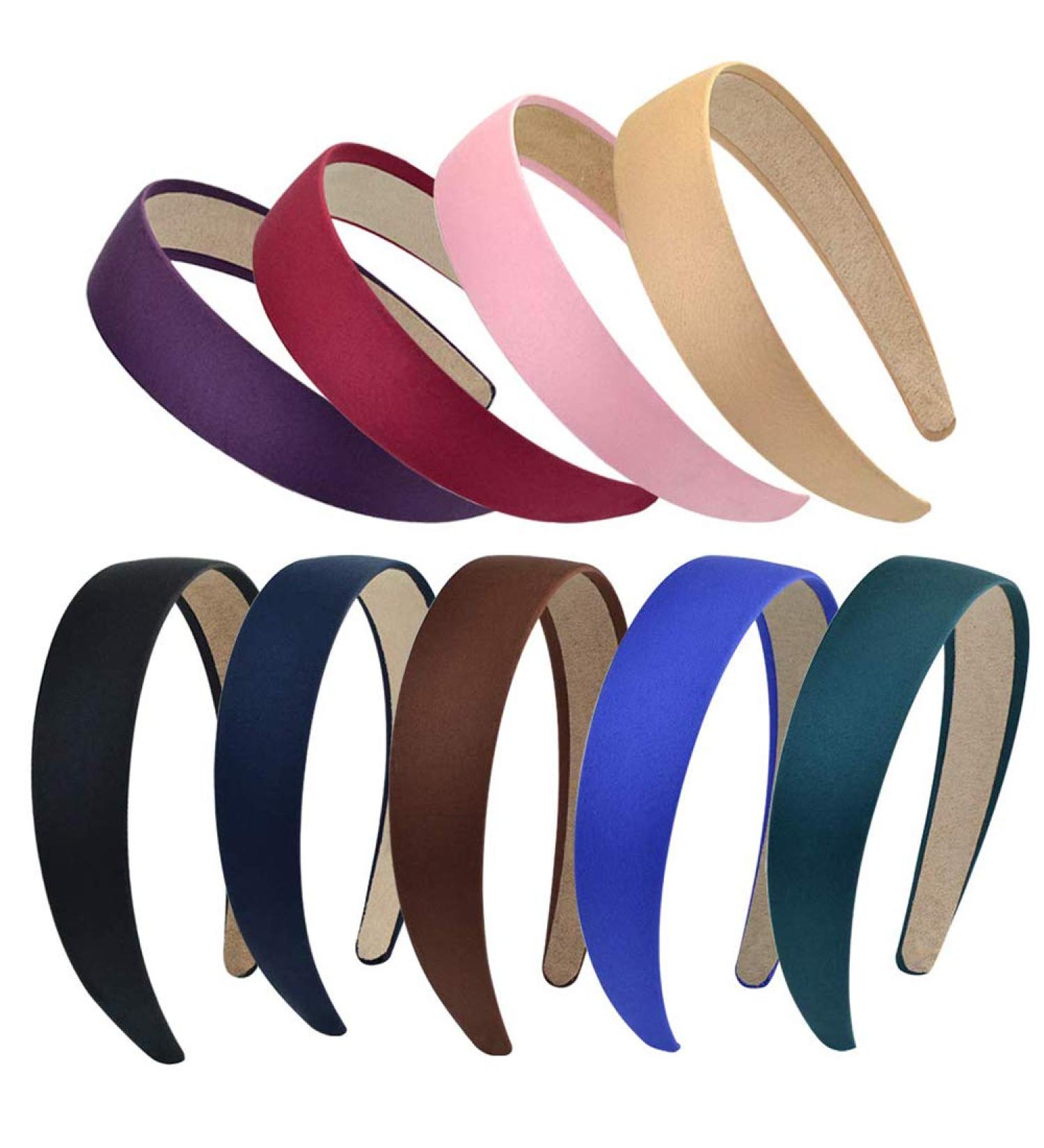 9 Pieces Satin Frontal Ligaments - Slipproof Hair Bands for Women & Girls | DIY Hair Jewelry & Head Straps - 9 Colors Available - Buy Online on GoSupps.com
