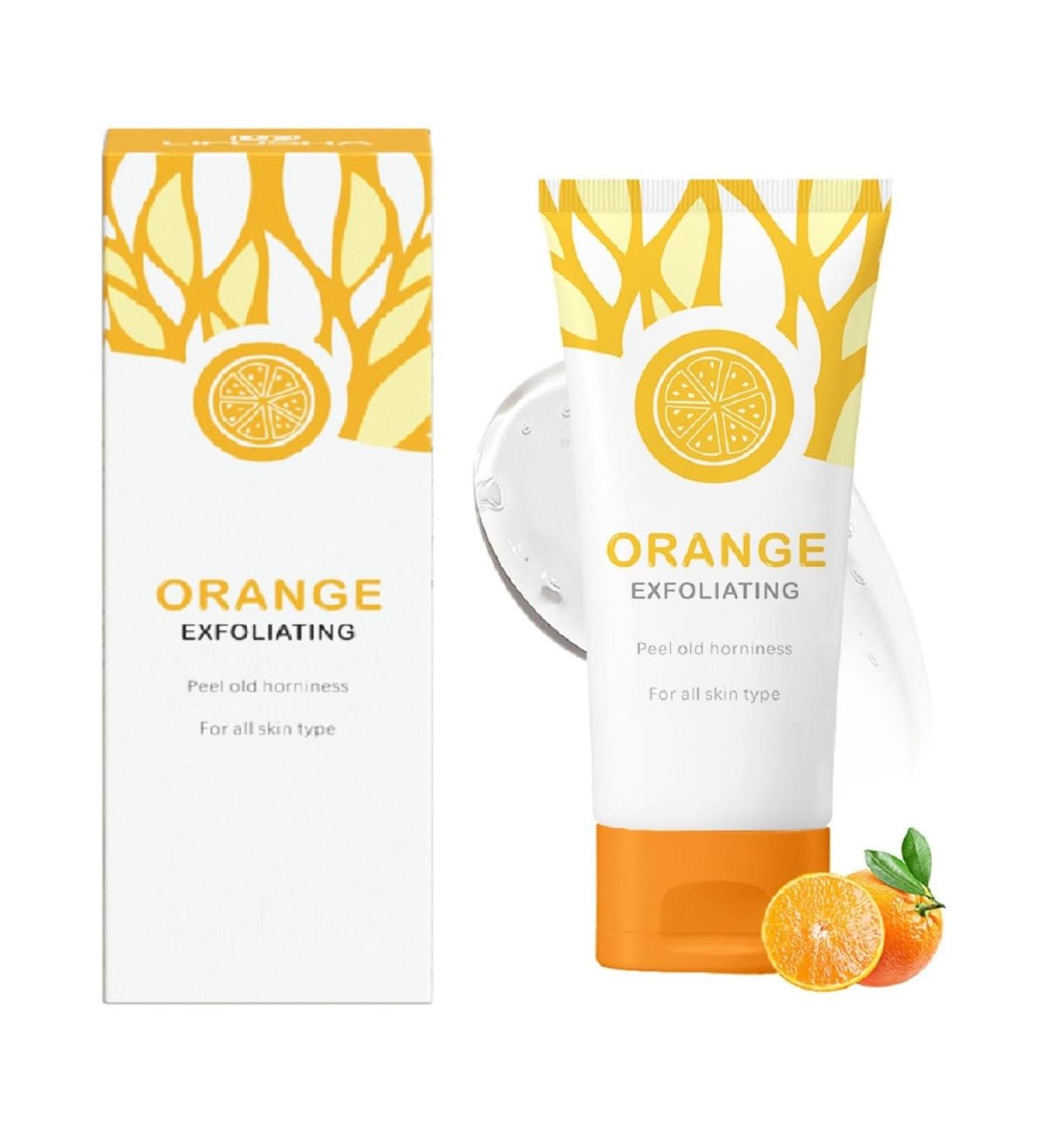 Buy Natural Orange Exfoliating Gel Scrub for Face & Body | Deep Cleansing & Moisturizing (50g) - International Shipping Available - Buy Online on GoSupps.com