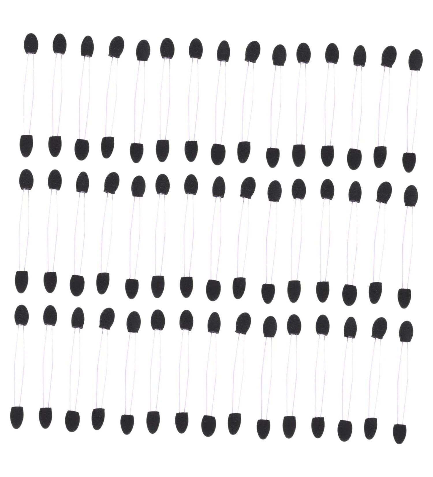 Angoily 100pcs Eye Shadow Stick Eye Makeup Applicators Eyeshadow Brush Sponge Eyeshadow Makeup Sticks Girl 7.5x0.5cm Black - Buy Online on GoSupps.com