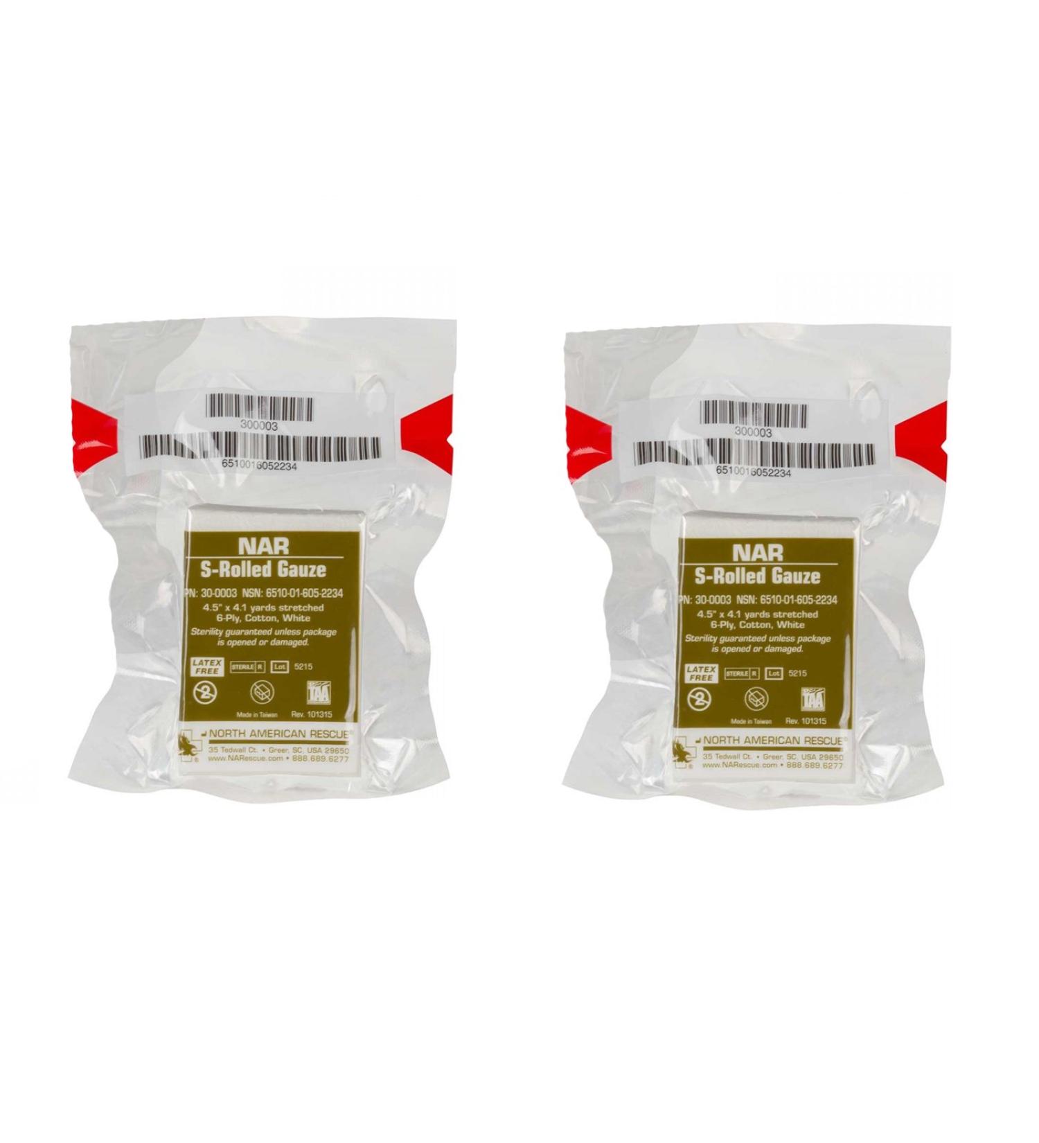 NAR S Rolled Gauze 2 Pack by North American Rescue