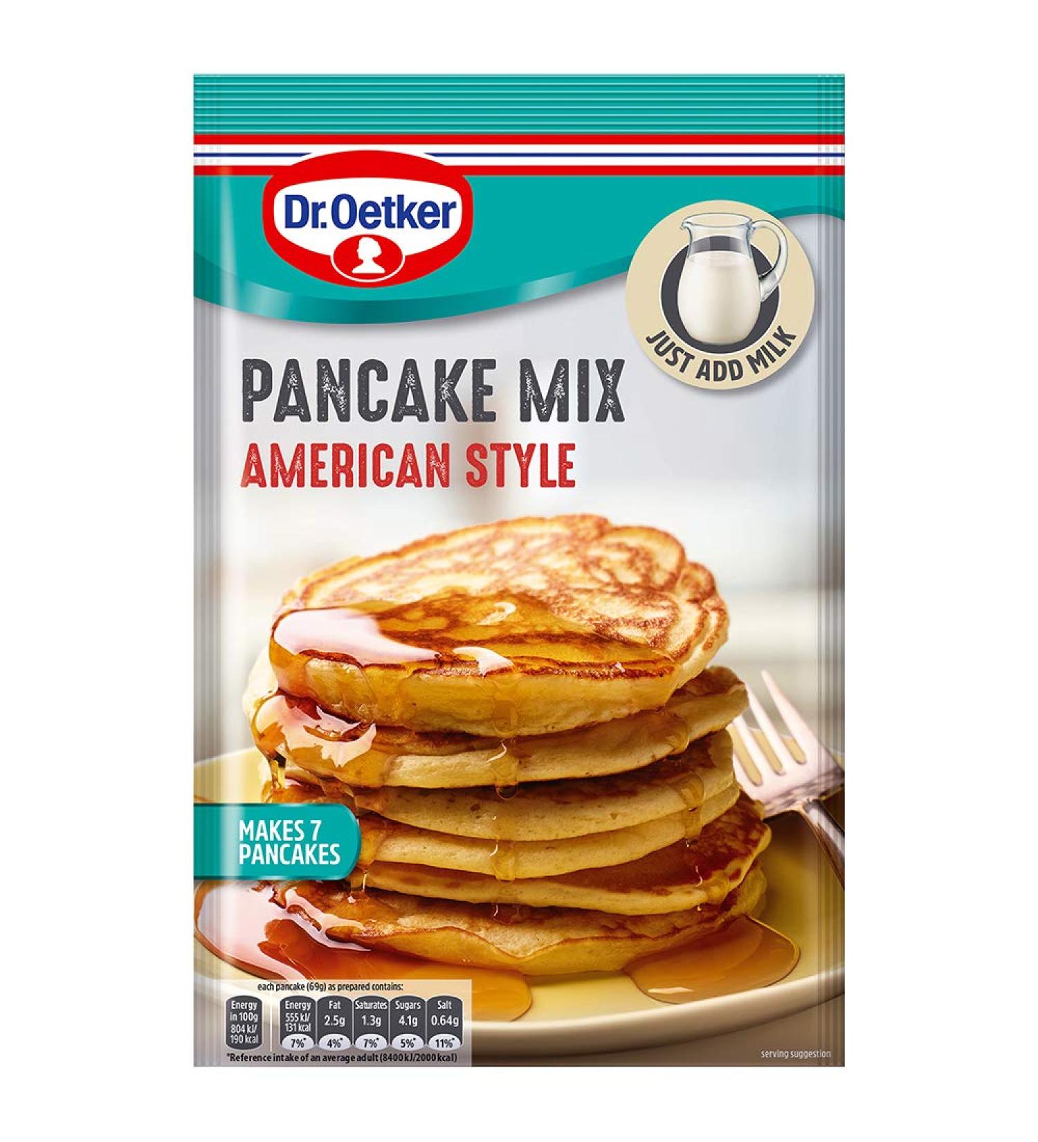 Dr. Oetker American Pancake Mix 210g - Delicious and Easy-to-Make Pancakes - Buy Online on GoSupps.com