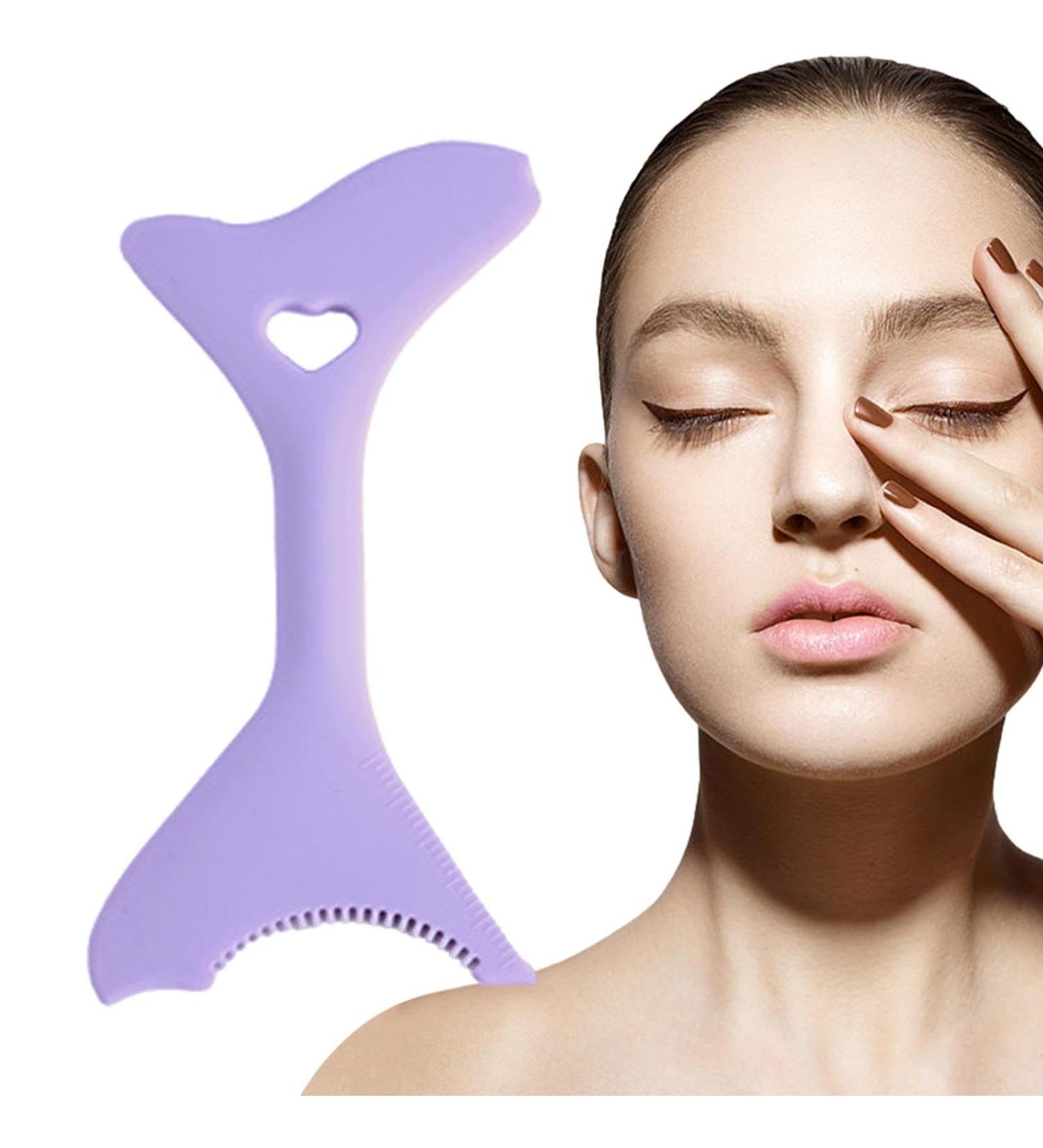 Eyeliner Guide Tool | Portable Multifunctional Eyeliner Stencils Lightweight Eyeliner Tool for Winged Eyeliner Lashes Lip Liner Eye Makeup Tool for Beginners Frifer Purple - Buy Online on GoSupps.com