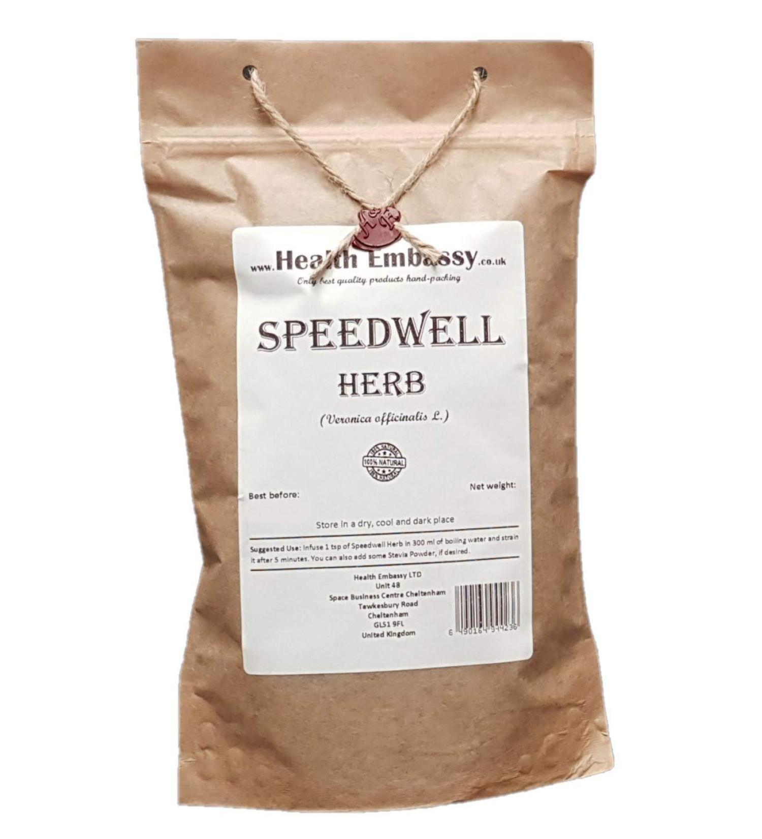 Speedwell Herb Tea | Veronica Officinalis L | V ronique Officinale Herbe Tisane | Health Embassy (100g) - Buy Online on GoSupps.com