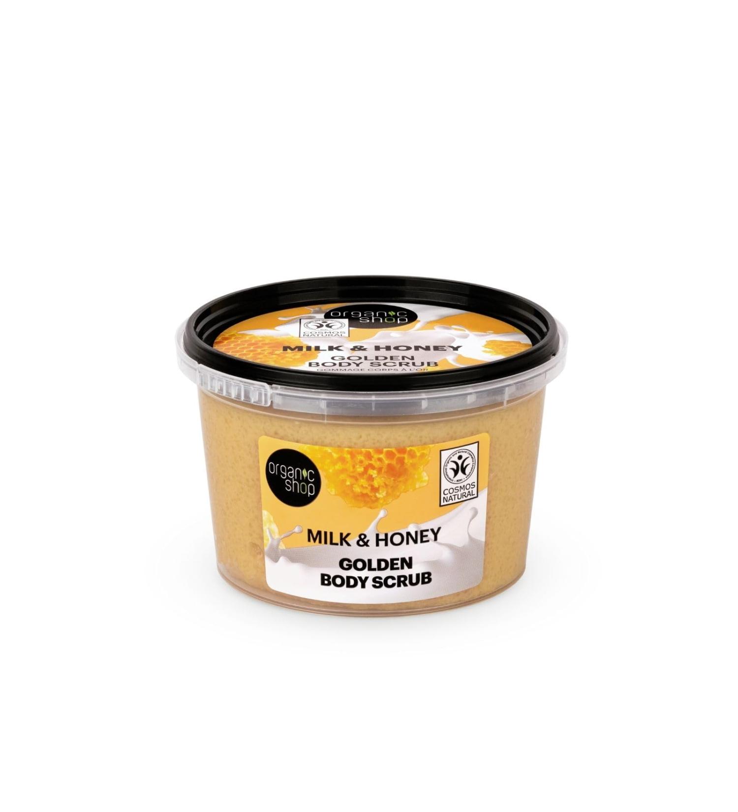 Organic Shop Milk & Honey Golden Body Scrub 250 ml - Buy Online on GoSupps.com