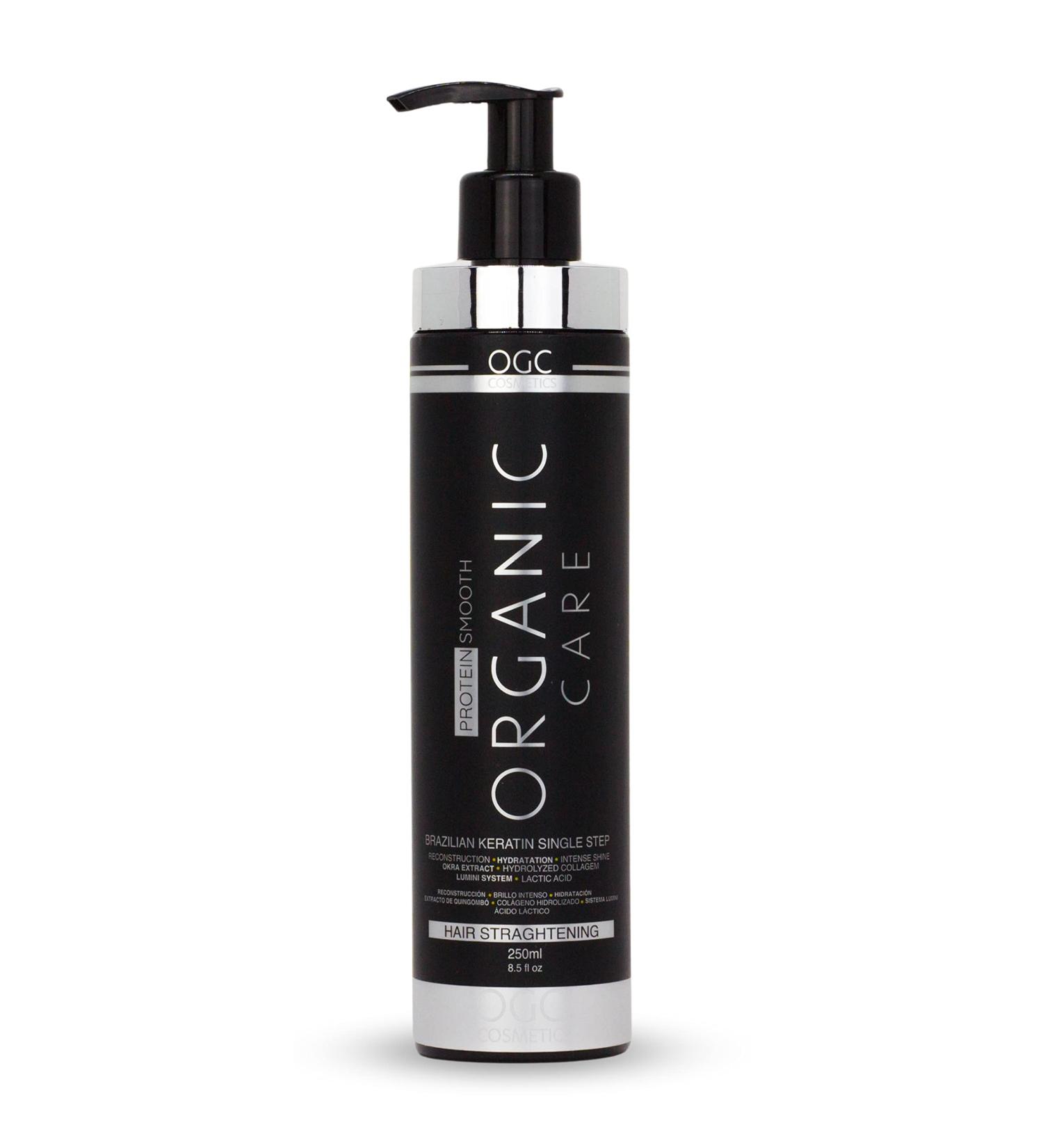 OGC Cosmetics Brazilian Keratin Treatment - Organic Care Protein Blowout for Smooth Hair - 8.5 fl oz - One Step Formula - Buy Online on GoSupps.com