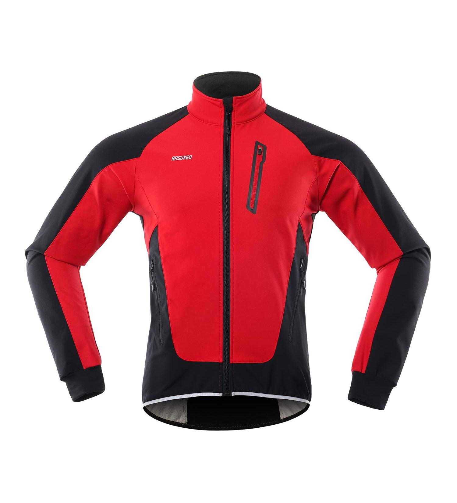Lixada Men's Waterproof Windproof Bicycle Jacket | Thermofleece MTB Racing Coat for Autumn & Winter Cycling - Buy Online on GoSupps.com