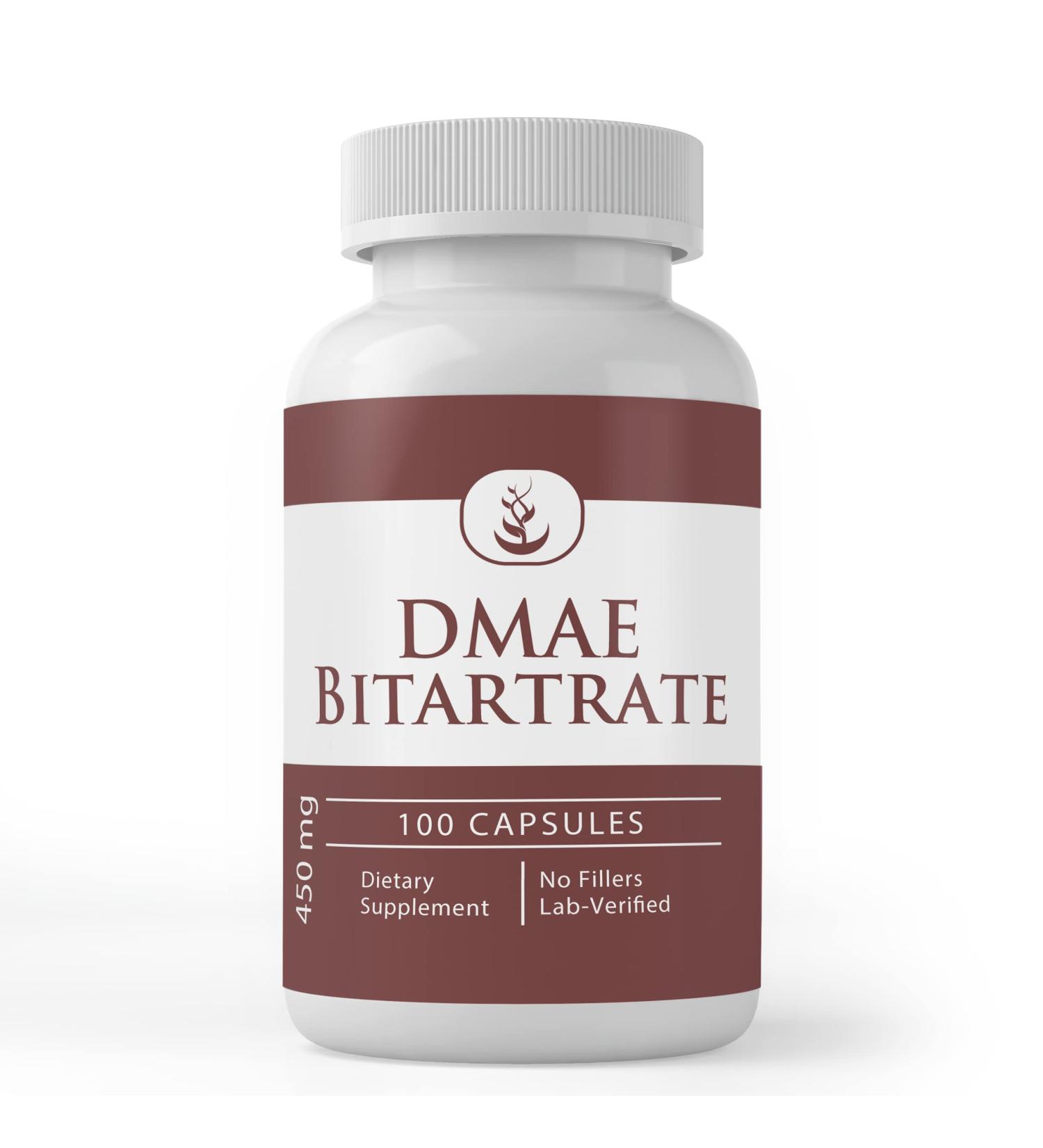 Buy Pure Original Ingredients DMAE Bitartrate - 100 Capsules | No Additives | Lab Verified Quality - Buy Online on GoSupps.com