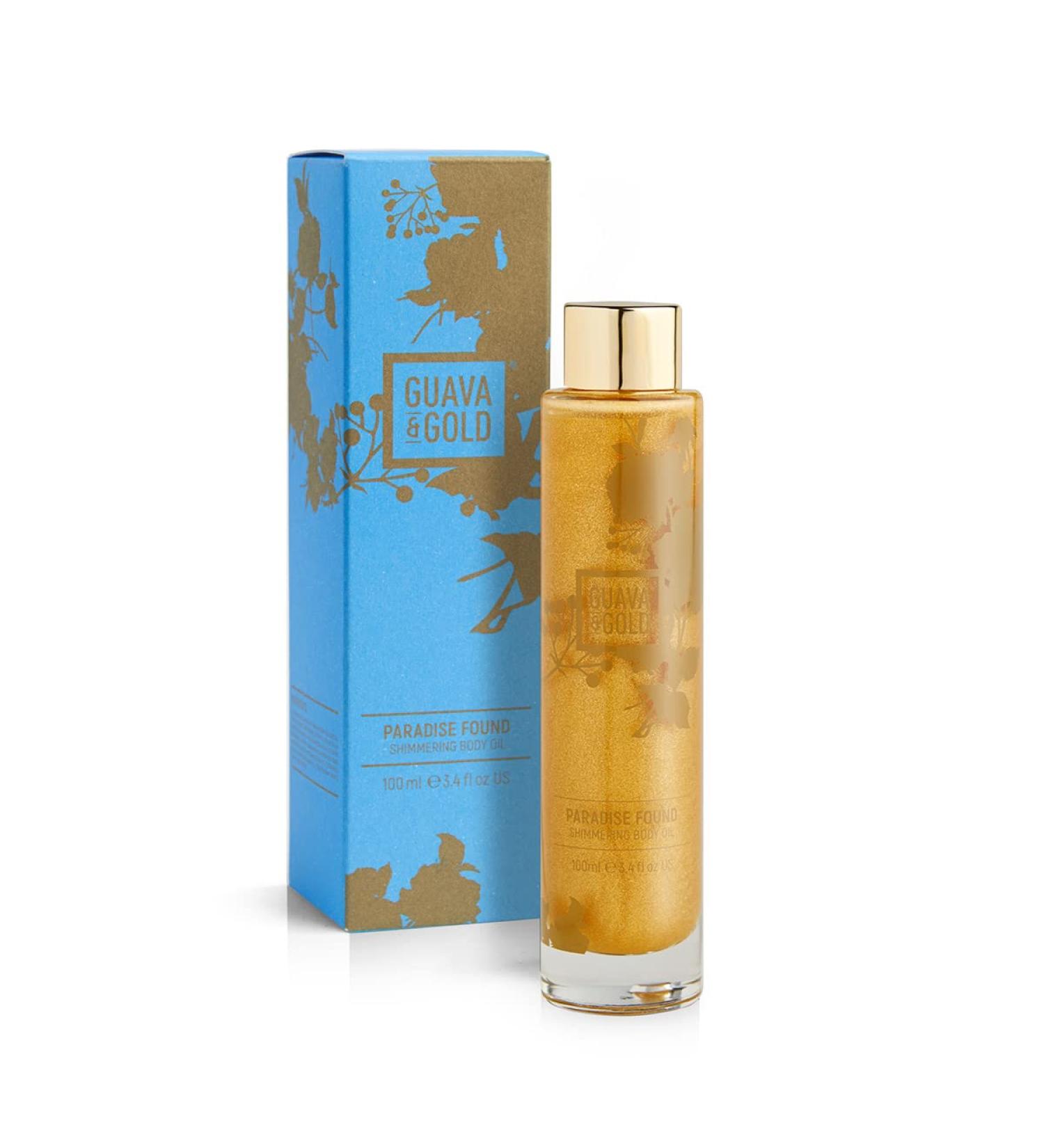 Guava & Gold Paradise Found Shimmer Body Oil Bath & Body Oil 100ml Vegan Friendly - Buy Online on GoSupps.com