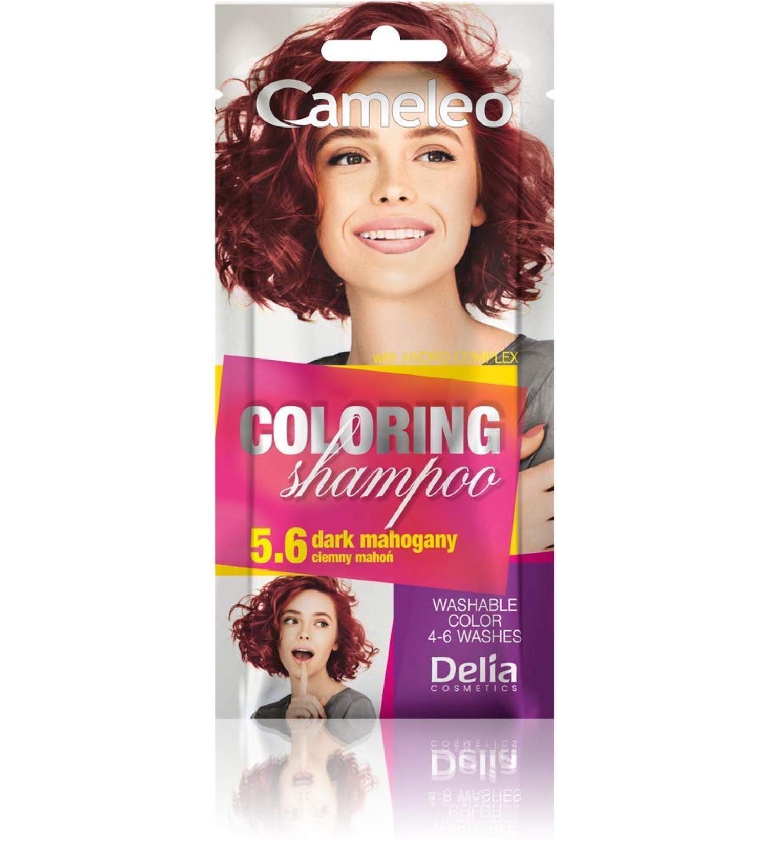Cameleo - Tinted Shampoo - Dark Mahogany - Quick and easy refresh of "color in color" colors - Ammonia and oxidant free - Shampoo in sachet - 40 ml - Buy Online on GoSupps.com