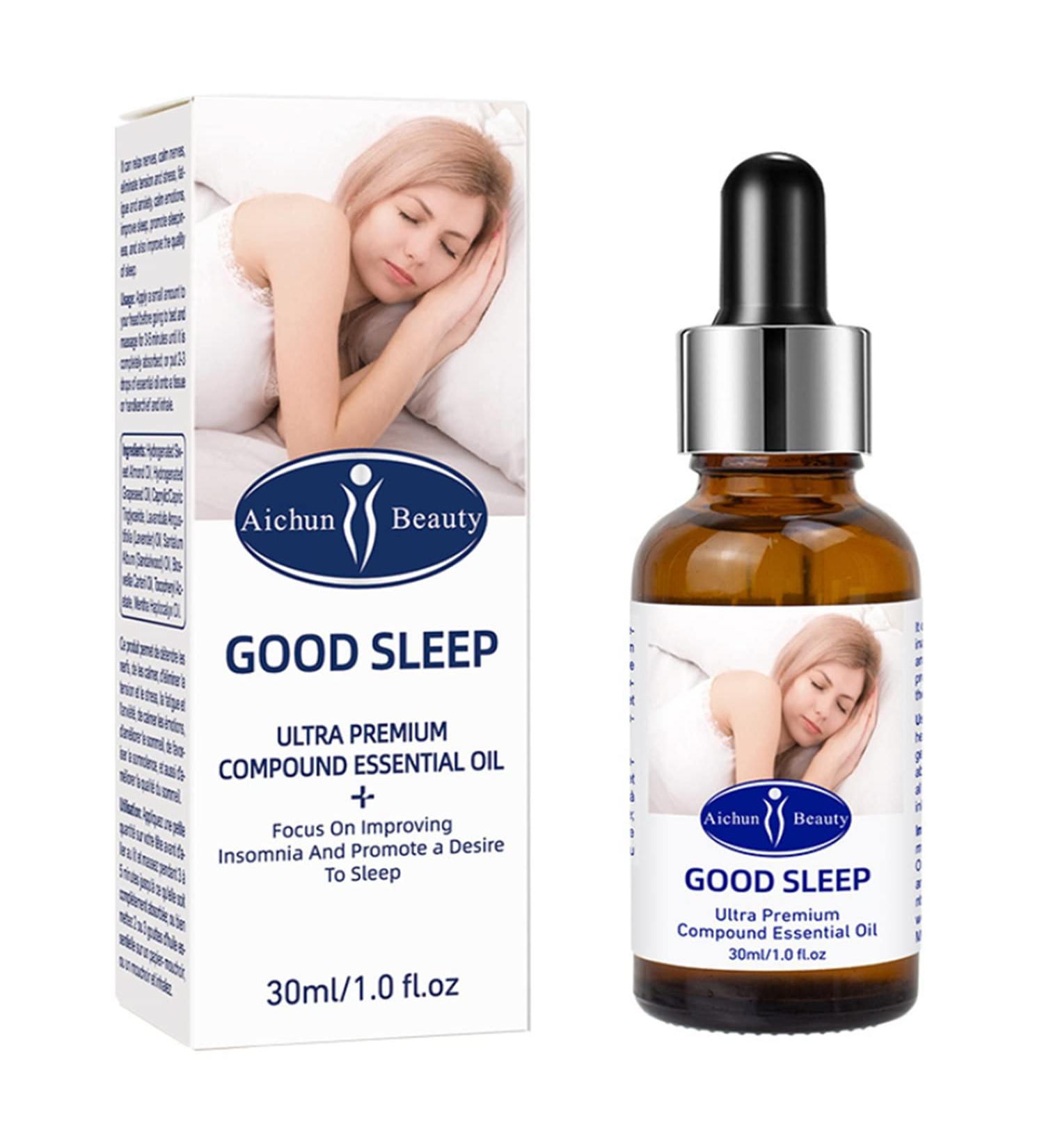 AICHUN BEAUTY Improve Good Sleep Ultra Premium Compound Essential Oil Promote a Desire to Sleep Relax Calm Nerves 30ml/1.0fl.oz - Buy Online on GoSupps.com