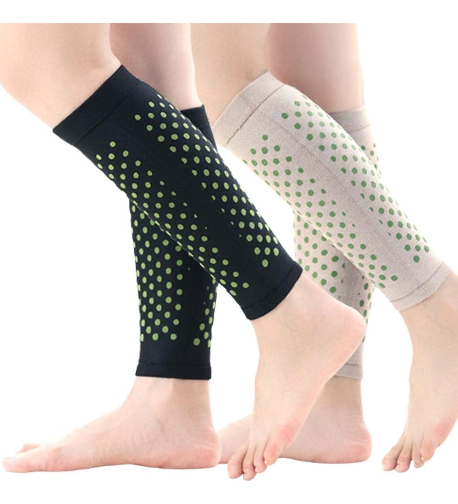 Swellguard Self-Heating Lymphatic Sleeves - Tourmaline Acupressure Knee Pads (XL 80-100kg) - 2 Pairs for Enhanced Comfort & Recovery - Buy Online on GoSupps.com
