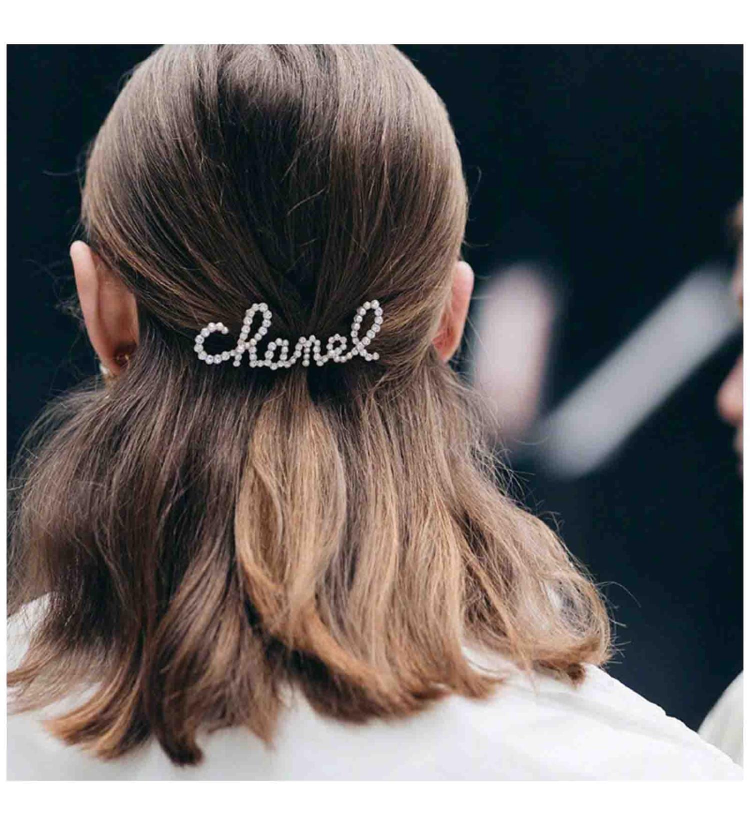 Erimberate Bohemian Crystal Hair Clip - Silver CZ Alphabet Barrette for Women and Girls - Buy Online on GoSupps.com