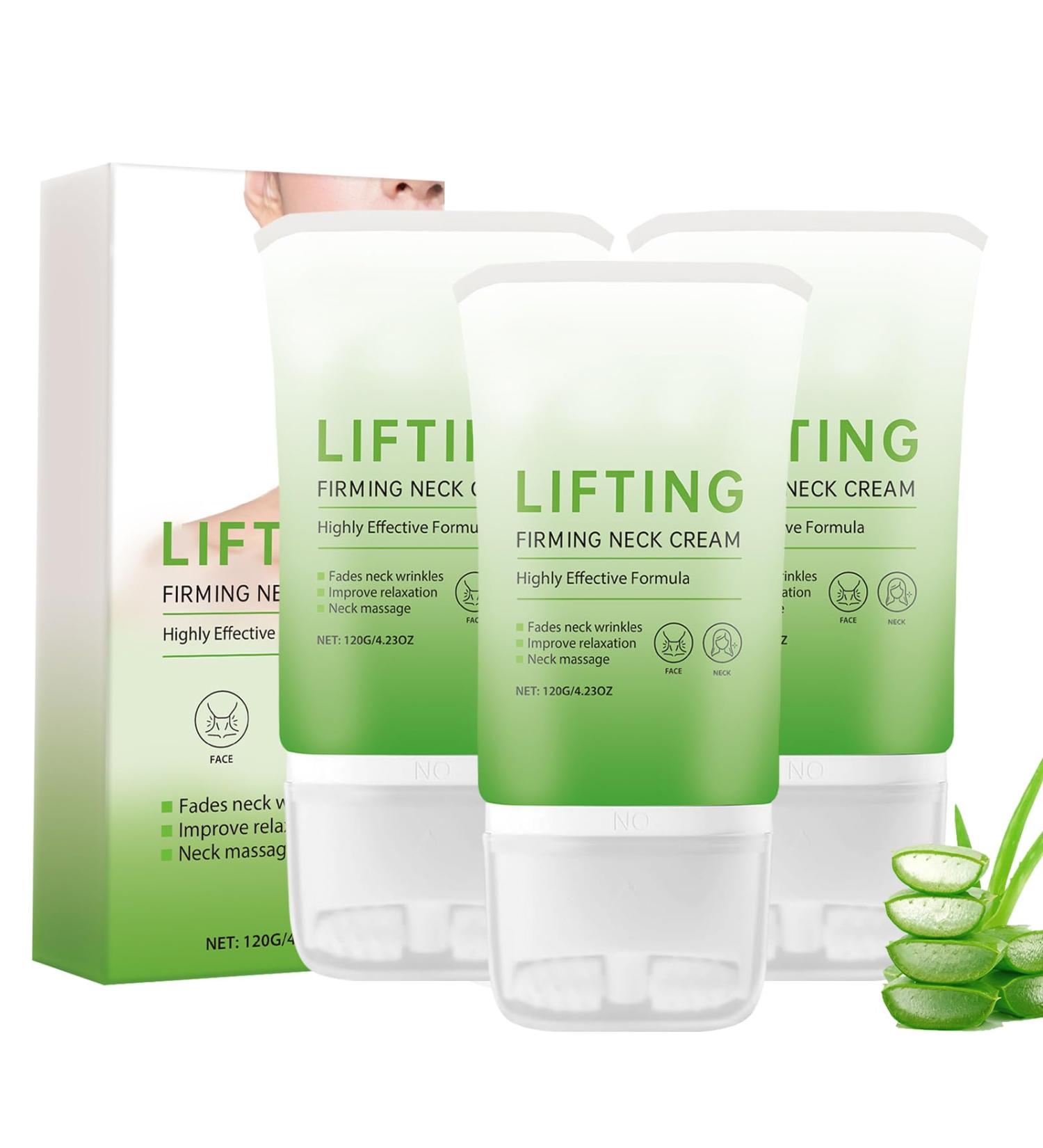 WRANBAO Firming neck cream firming and firming cream for neck face and chest ballotion reduces wrinkles hydrates and moisture suitable for sagging skin 3 pieces 3 pieces - Buy Online on GoSupps.com