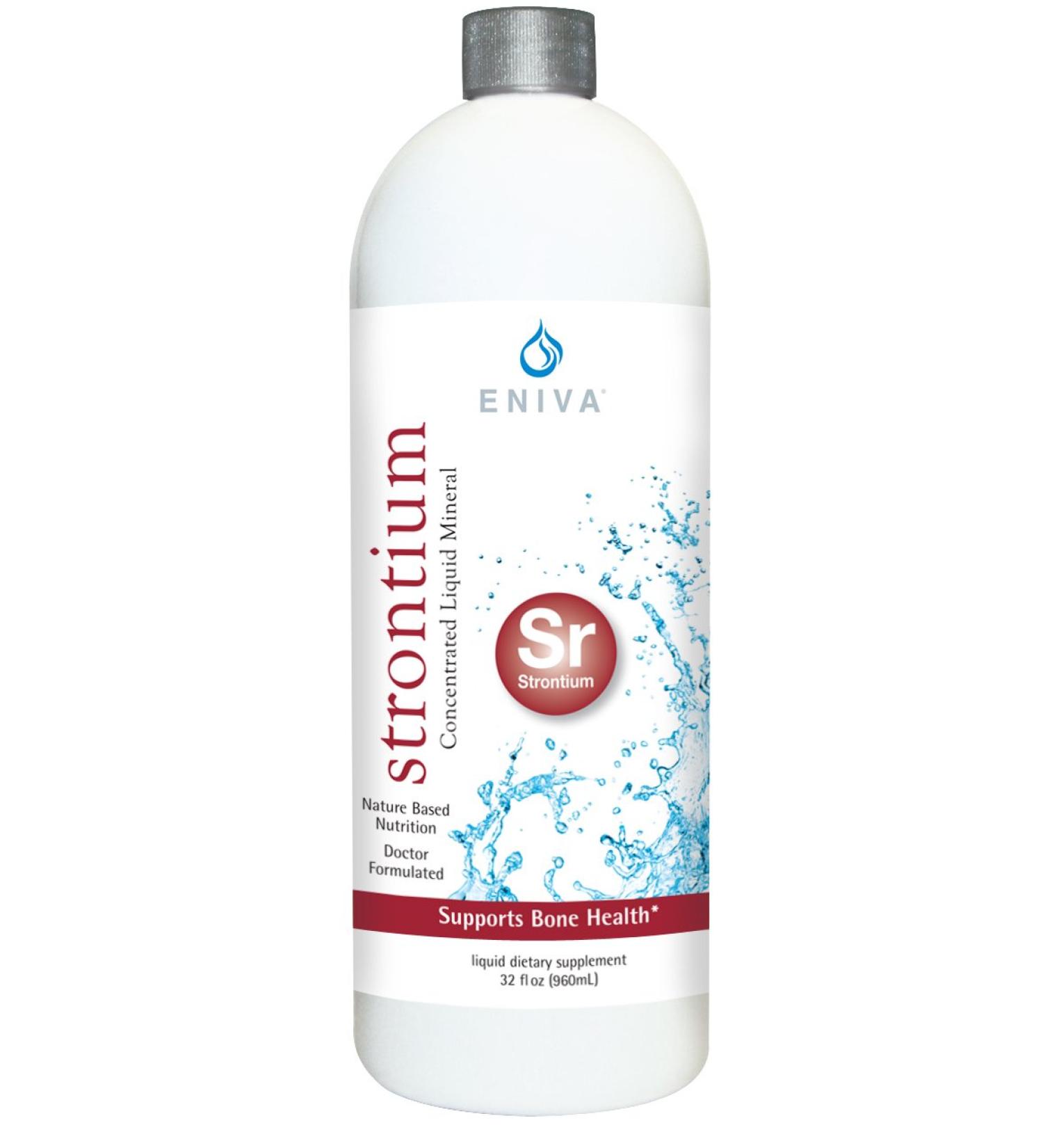 Eniva Strontium | 250 MG | Liquid Ionic Mineral Supplement Doctor Formulated Supports Structure Function & Health of The Skeletal System | Non-GMO | Vegan | Zero Sugar | Gluten Free | - 32 Servings