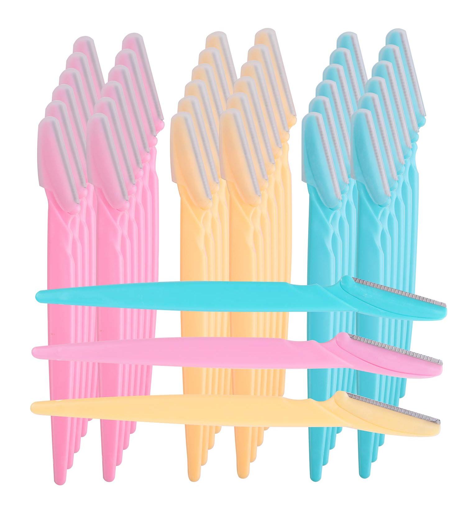 Foraineam 90 Pieces Eyebrow Razors | Multipurpose Exfoliating Tool & Trimmer | Precision Face Razor for Perfect Shaping - Buy Online on GoSupps.com