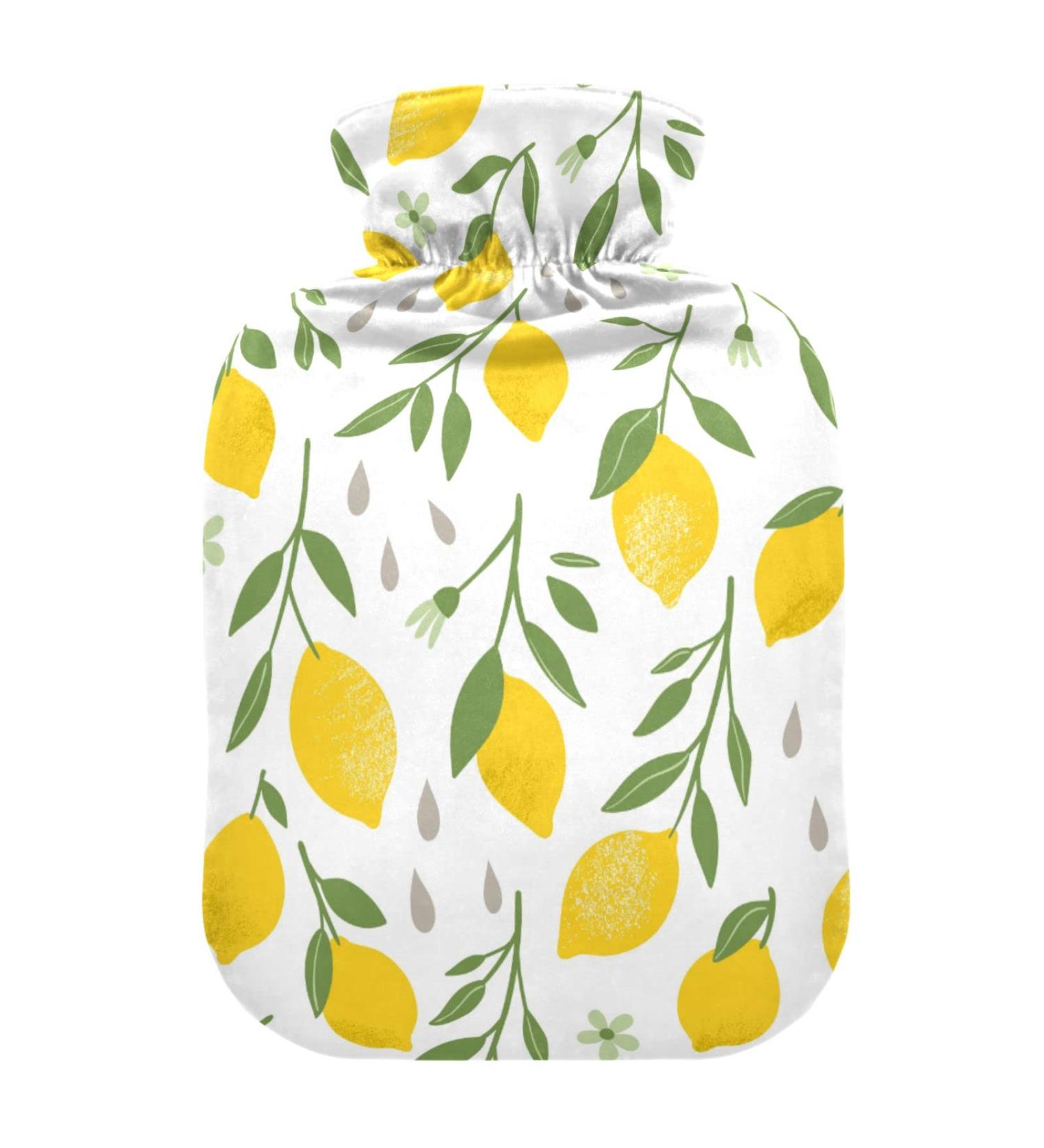 Durable 1L Heat Bottle - Lemon Fruit Design for Pain Relief & Heat Therapy | Perfect for Hands Shoulders & Cramps - Buy Online on GoSupps.com