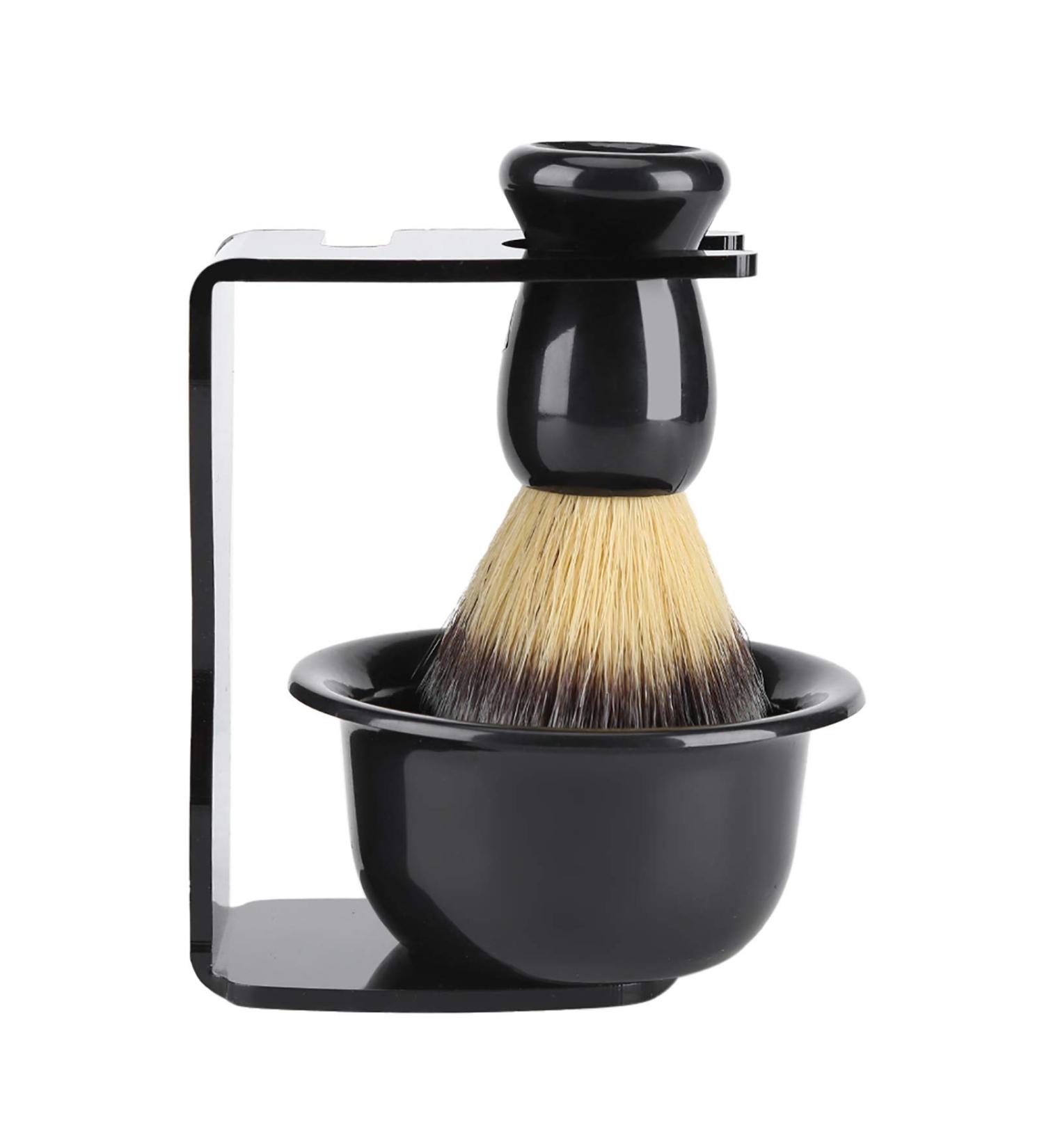 Buyweek 3-in-1 Razor Brush Set | Premium Shaving Brush & Shell | Ideal Father's Day Gift for Men | Wet Shaving Experience - Buy Online on GoSupps.com