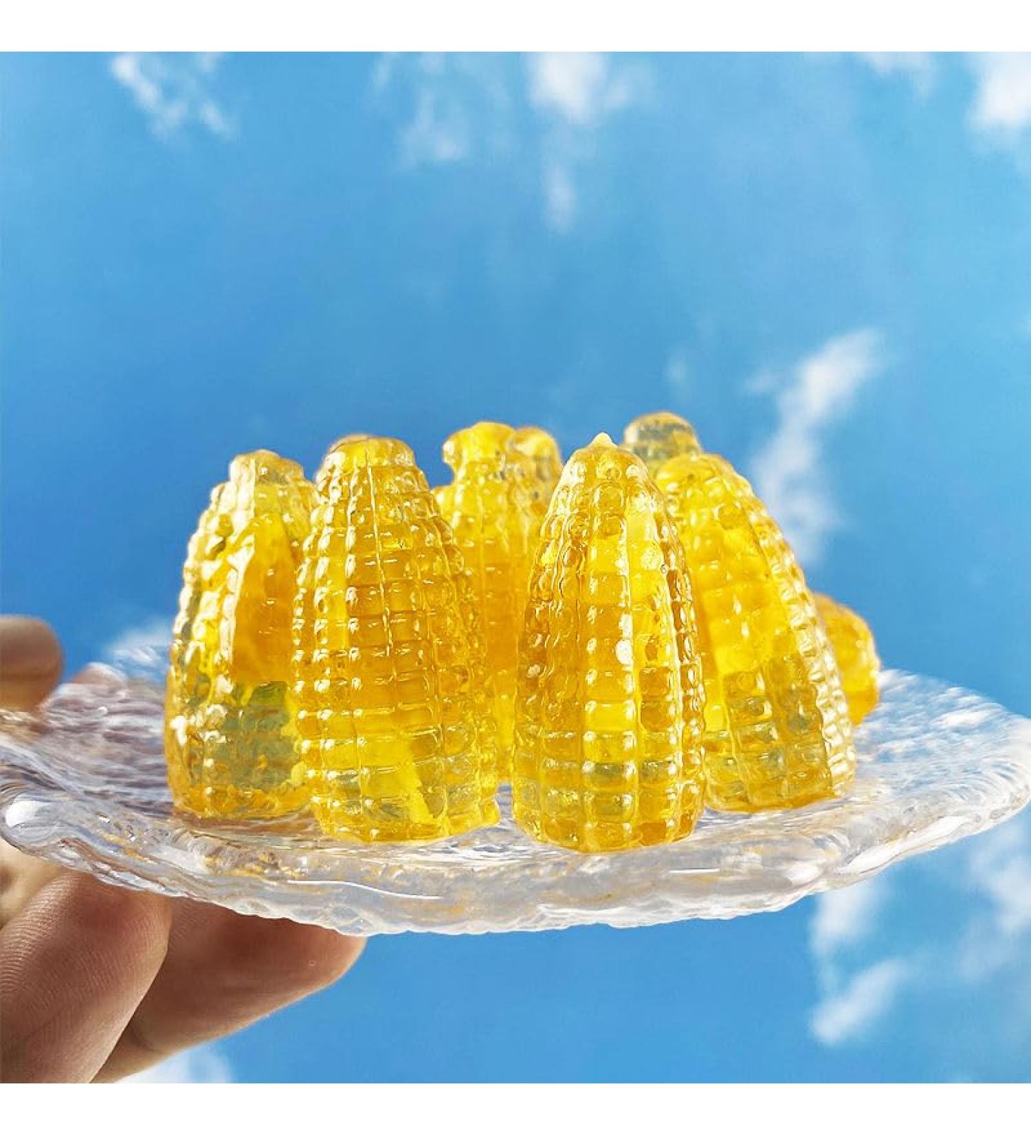 Corn Juice Transparent Candy Corn Soft Candy Corn Lollipop Chinese Candy Sweet Corn Flavor Soft Candy Cream Corn Candy Chewing Milk Candy Casual Snacks Fruit candy (300g) - Buy Online on GoSupps.com