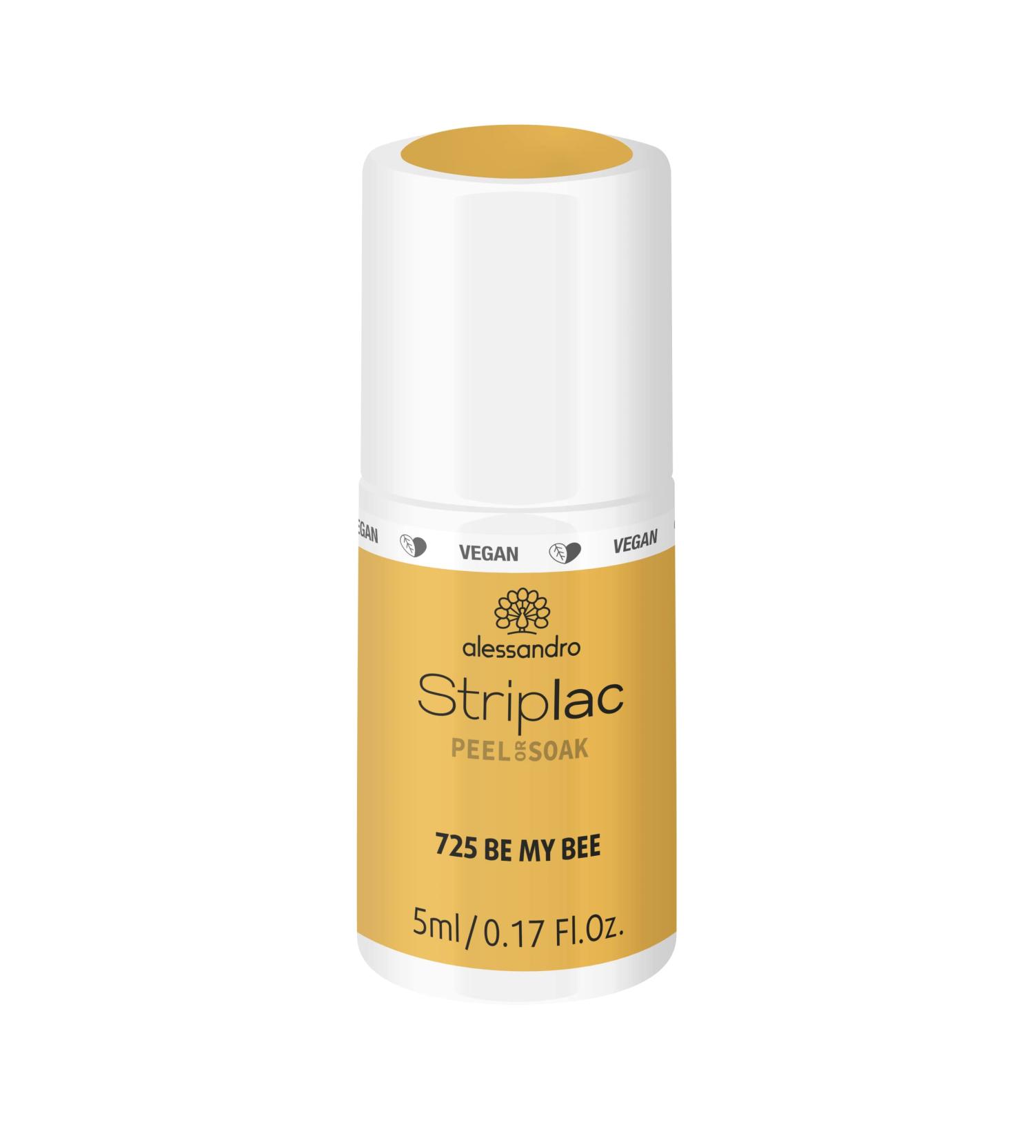 Alessandro Striplac Peel or Soak Rococo Garden Bee Vegan LED Nail Polish - Striking Yellow Quick Dry in 15 Minutes 5ml - International Shipping Available - Buy Online on GoSupps.com