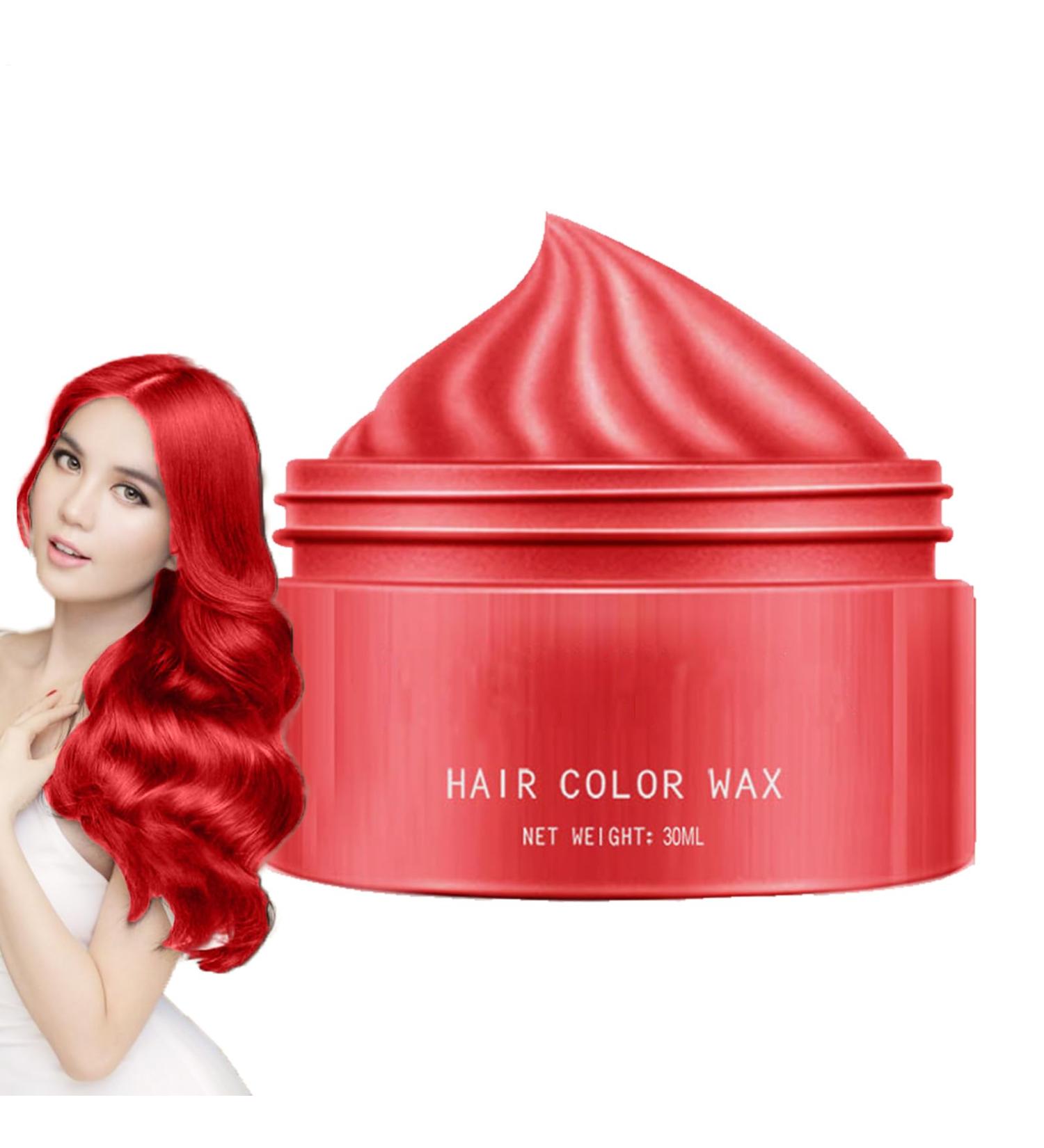  Hozaenwa Hair Coloring Wax | 30ml Temporary Coloring Wax - Washable Dye Styling Paste for Women Teens Parties Costumes - Buy Online on GoSupps.com