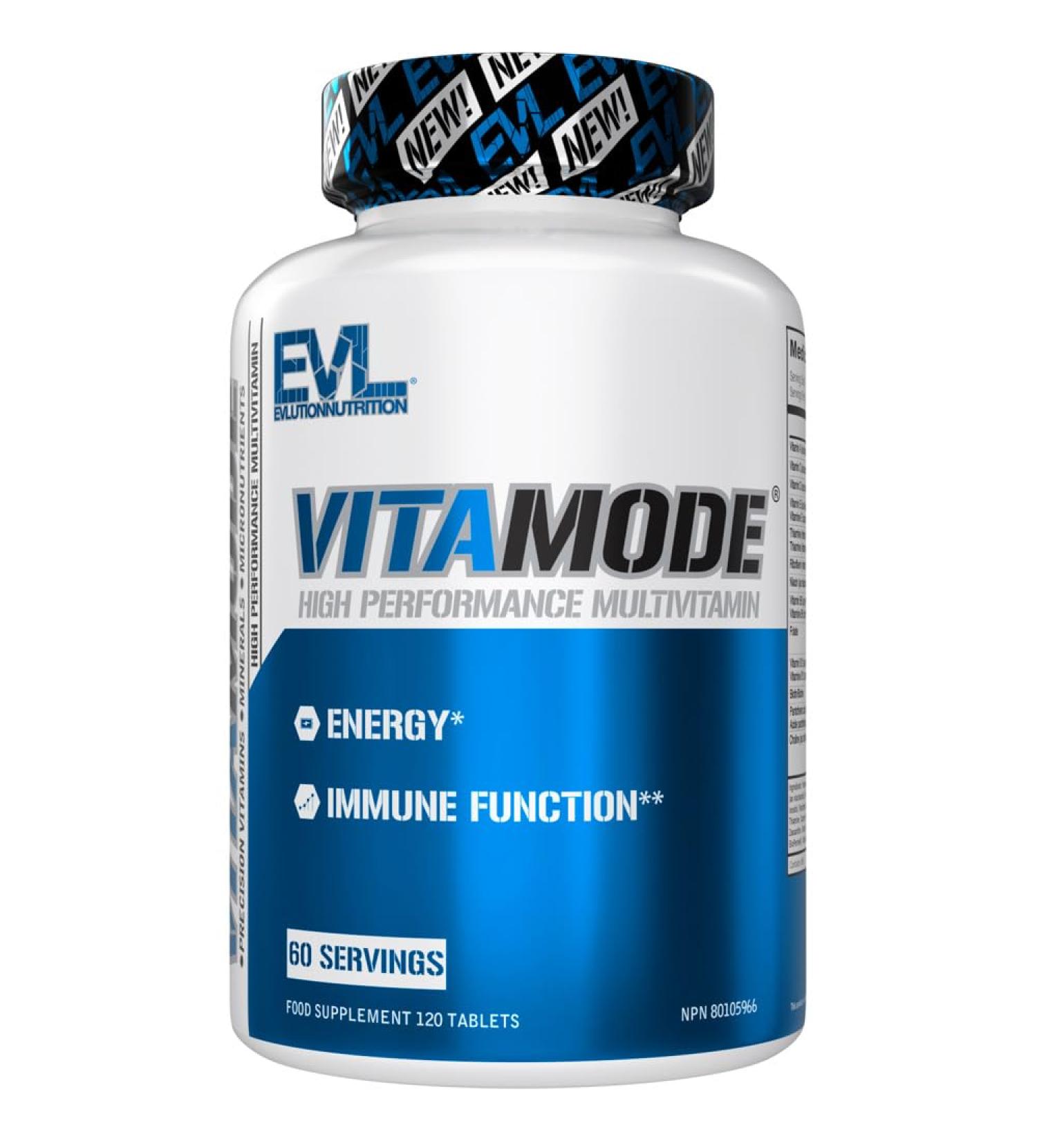 Advanced Daily Adult Multivitamin for Men - Evlution Nutrition VitaMode Men s Multivitamin with over 20 Men s Vitamins and Minerals plus Lycopene and ALA for Energy and Immune Support (60 Servings) - Buy Online on GoSupps.com