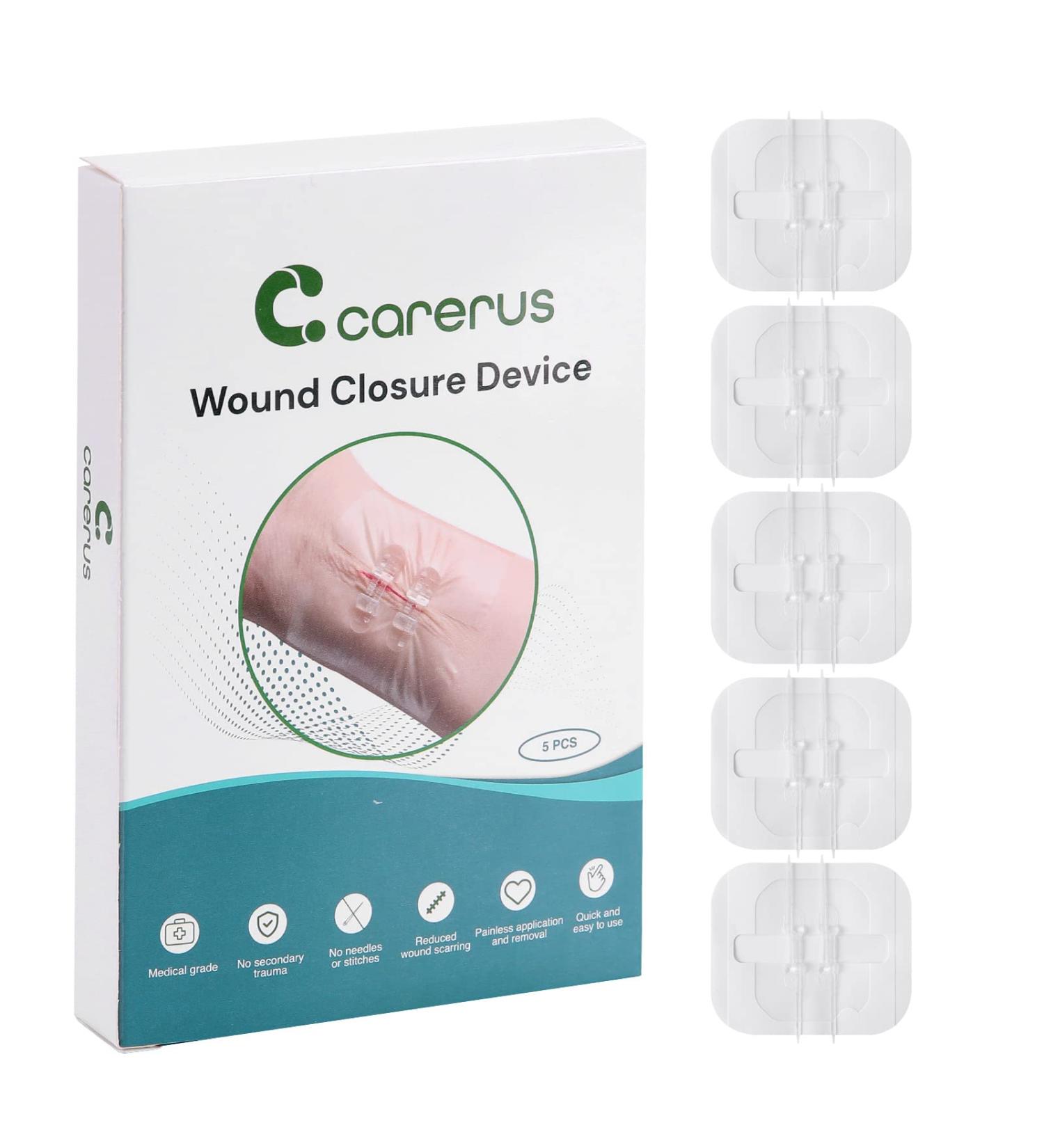 5pcs Zip Stitch Suture Free Wound Closure Strips | Butterfly Bandages for Emergency Laceration Repair - First Aid Kit Essential - Buy Online on GoSupps.com