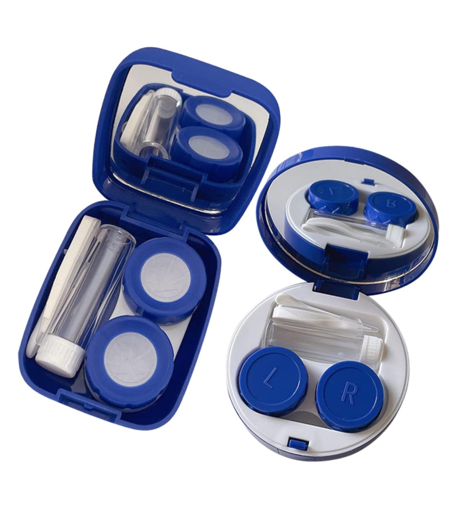 Solustrie Colored Contact Lenses Kit - Cute Travel Case with Mirror Mini Plastic Container for Eye Care - Buy Online on GoSupps.com
