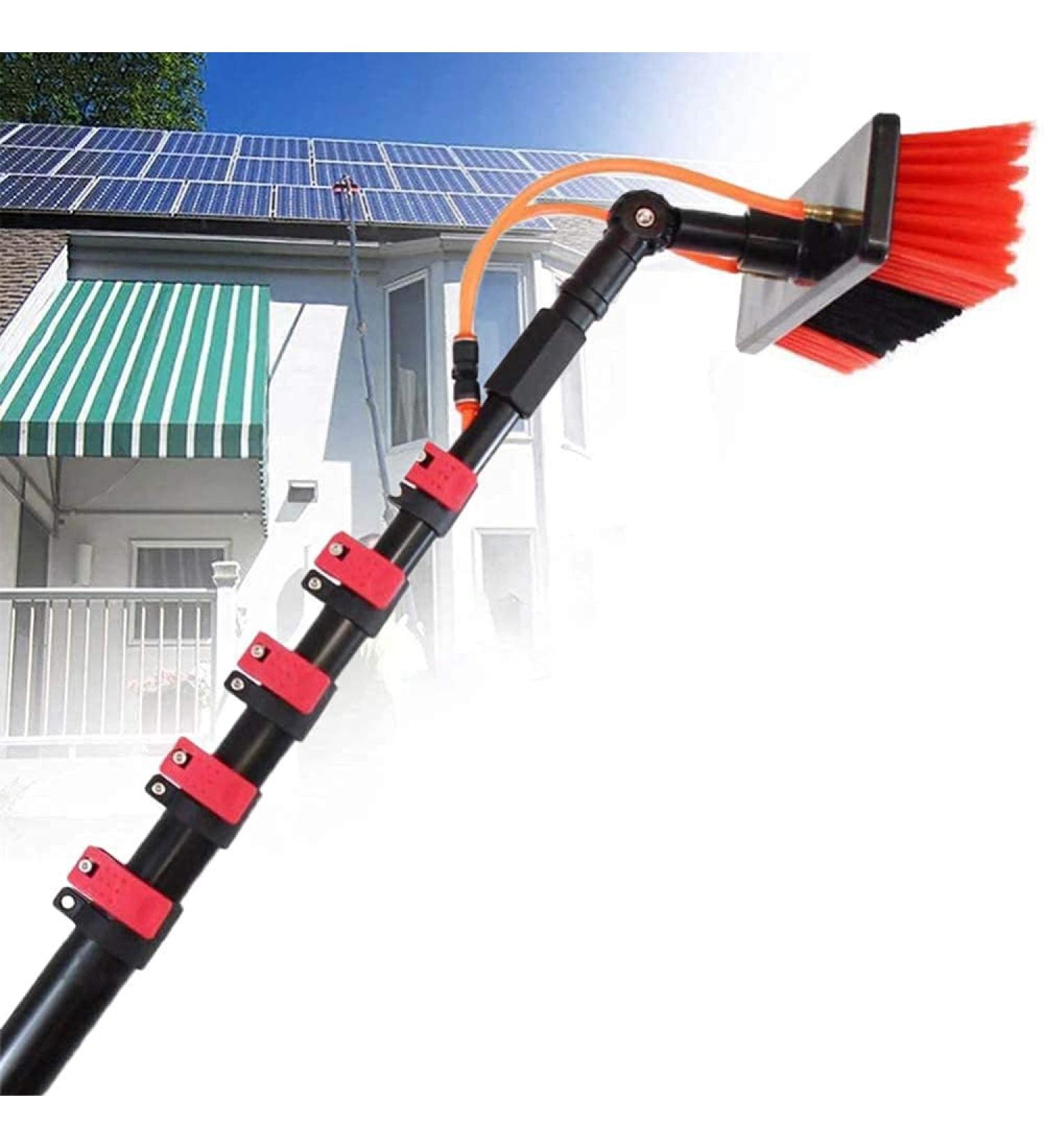 Telescopic Rod Water-Bearing Window Cleaning Rod Window Cleaner with Telescopic Handle for Window Glass Wall photovoltaic Panel Cleaning 36FT/10.8M - Buy Online on GoSupps.com