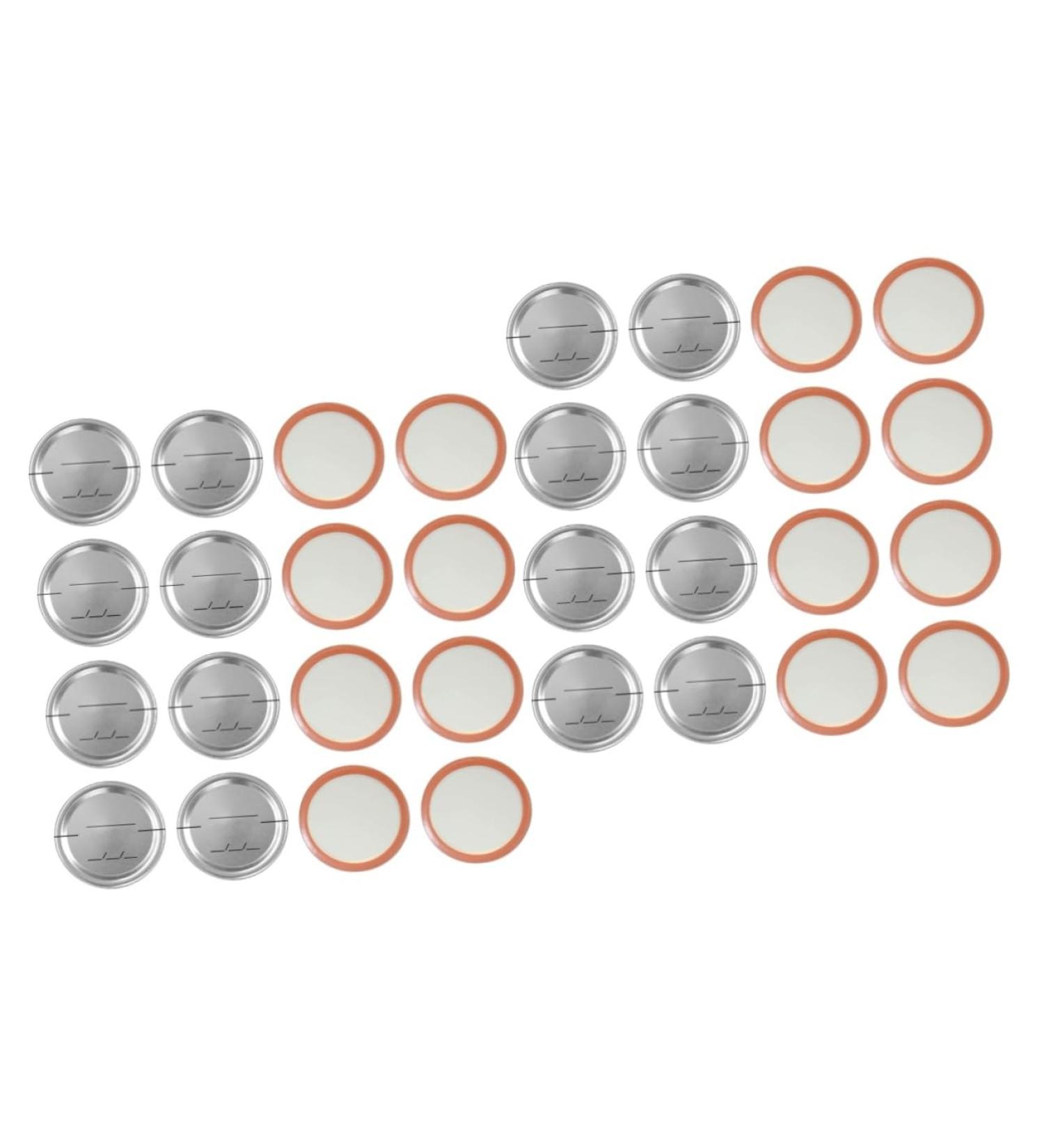 POPETPOP 60 Pcs Mason Jar Lids Wide Mouth Mason Jar Lid Cover Mason Jar Sealing Lid Sprouting Lids for Mason Jars Electric Wok Strainer Lid Reusable Canning Dinner Plate Leakproof Tinplate Silverx2pcs 8.6X8.6X0.2CMx2pcs - Buy Online on GoSupps.com