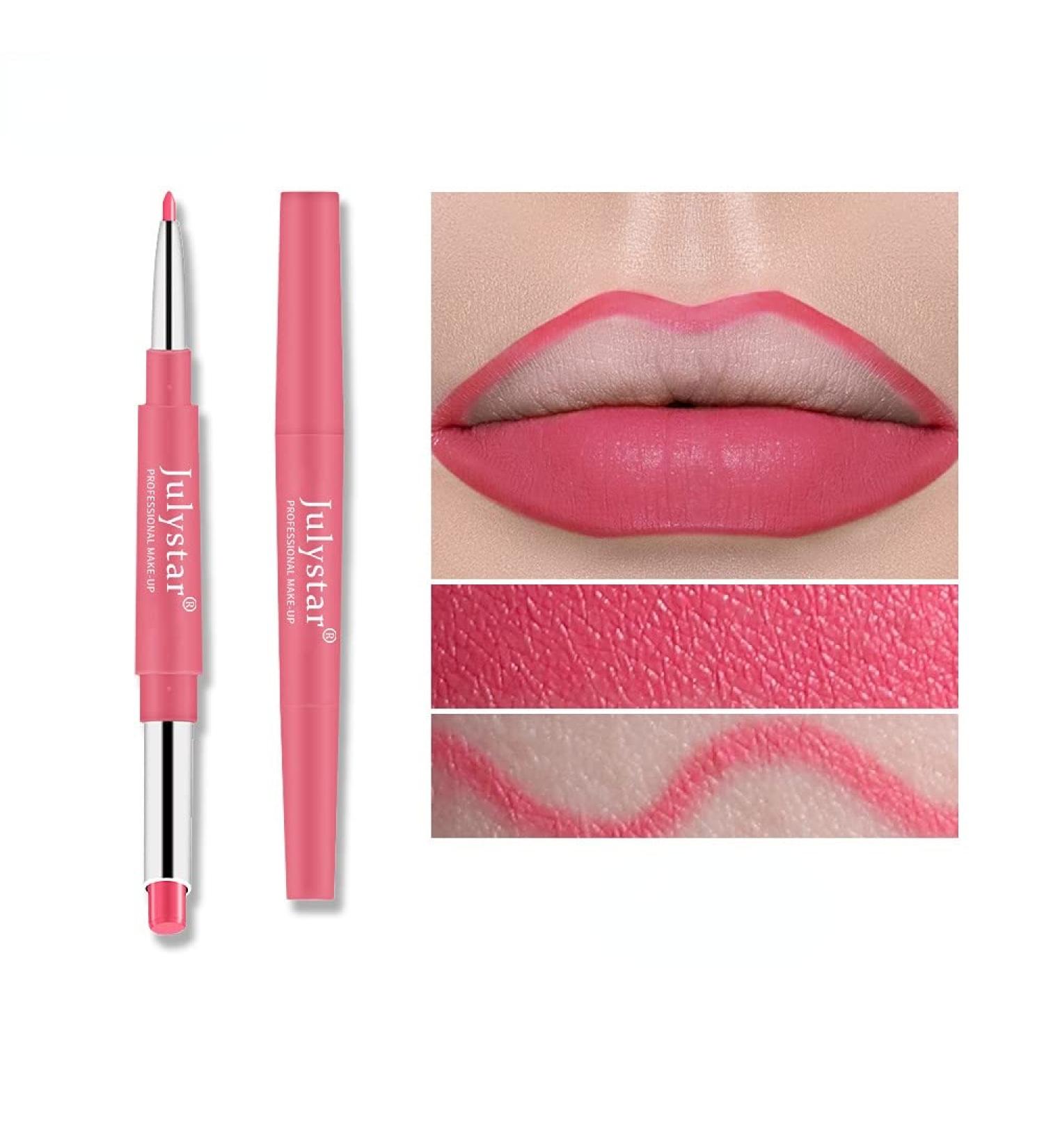  G n rique Interookie Double Head Lipstick Non-Fade Non-Sticky to Cup Makeup Pen Rotating Lipstick Pink (M08#) - Buy Online on GoSupps.com