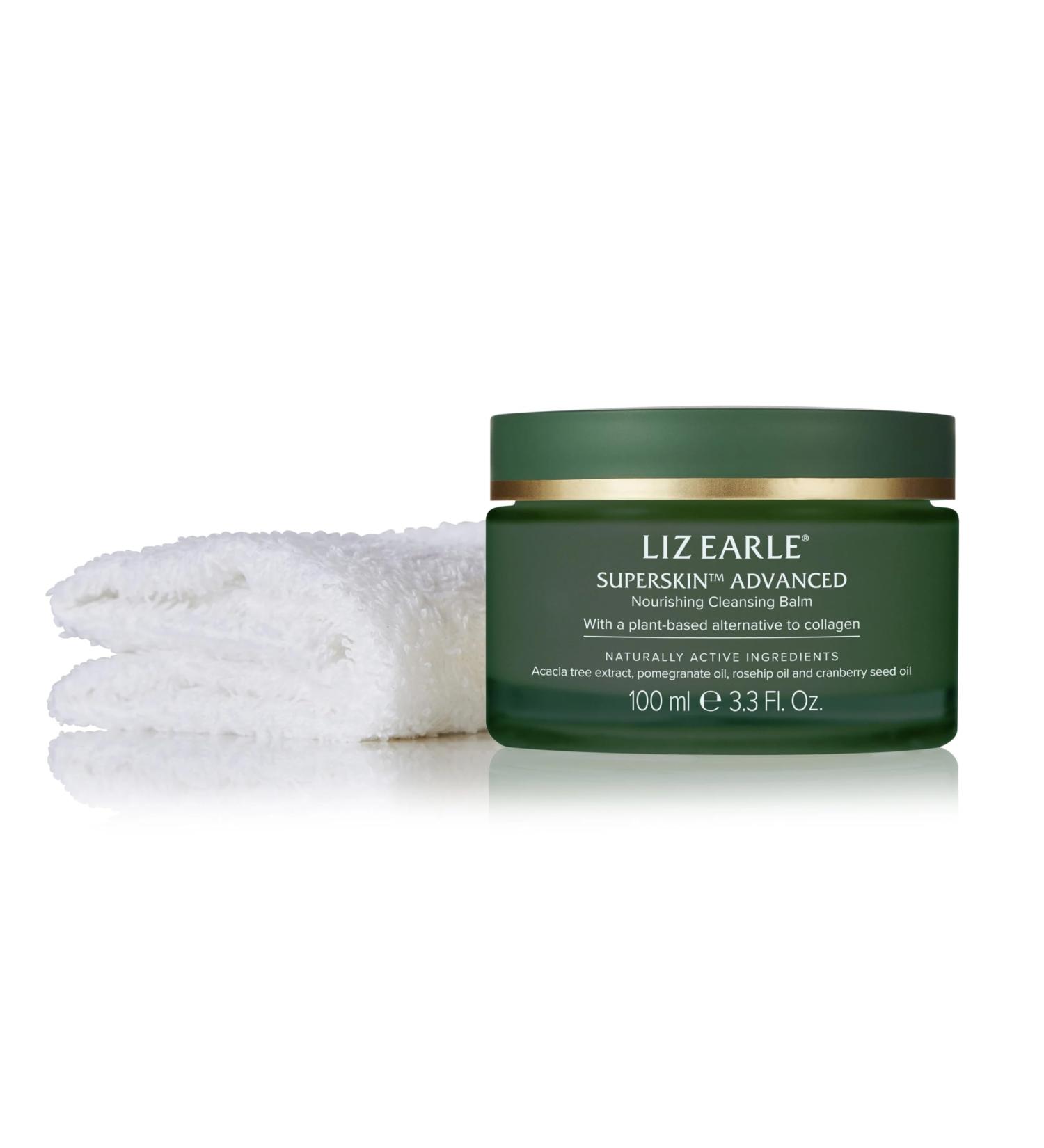LIZ EARLE Superskin Advanced Nourishing Cleansing Balm 100ml Pot - Complete with 1x Luxury Cleansing Cloth