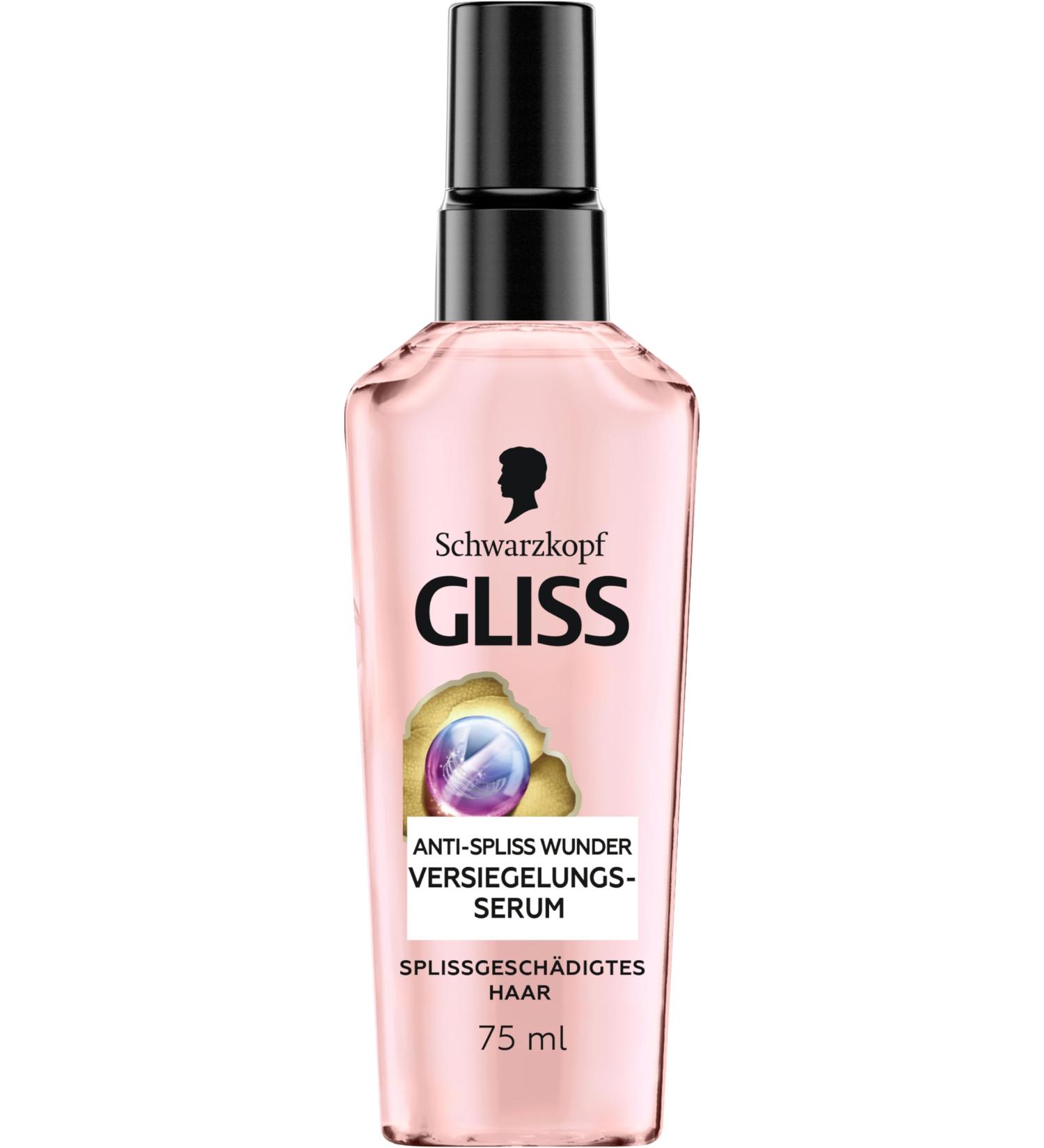 Gliss Miracle Anti-Split Ends Serum (75ml) hair serum provides a long-lasting finish to split ends and protects hair during blow-drying - Buy Online on GoSupps.com