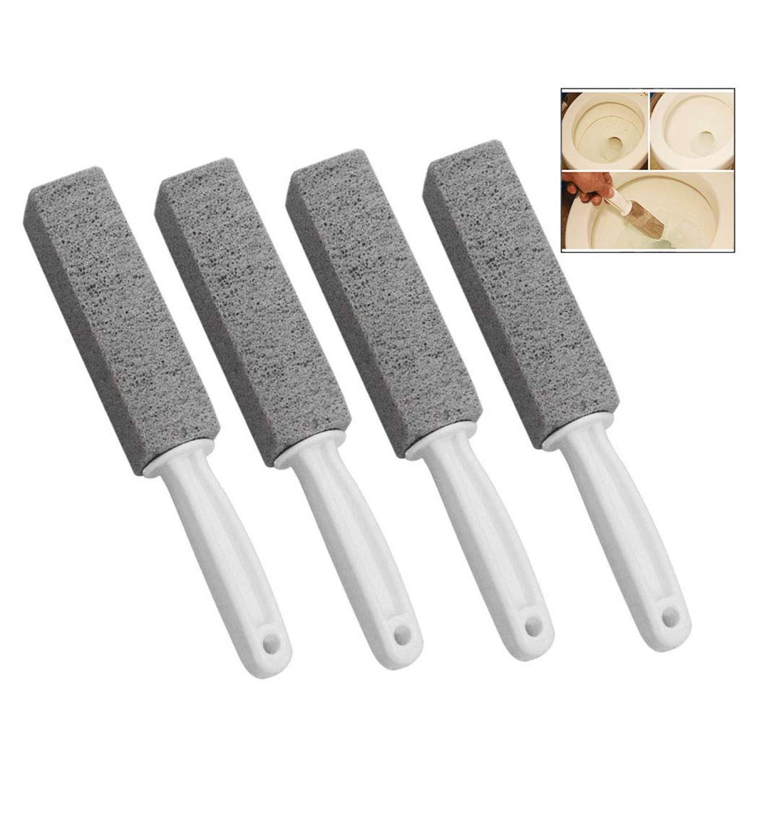 iwobi 4 Pcs Pumice Cleaning Stone with Handle Pumice Stick Toliet Hard Water Ring Remover for Cleaning Kitchen/Grill/Household/Rust/Bath/Feet Care - Buy Online on GoSupps.com