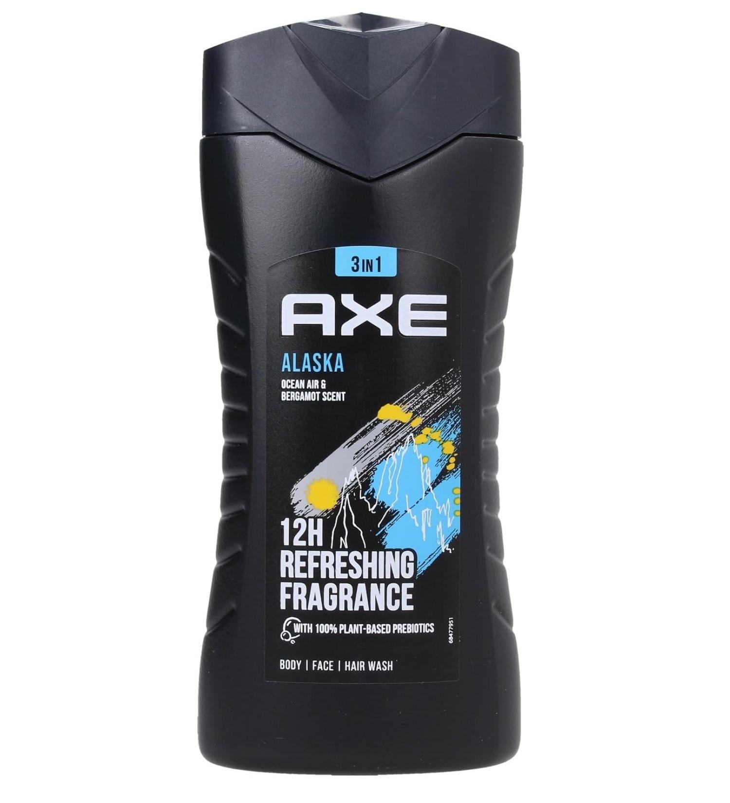AXE Ax Men shower gel 3in1 Alaska Ocean Air & Bergamot Scent 250 ml