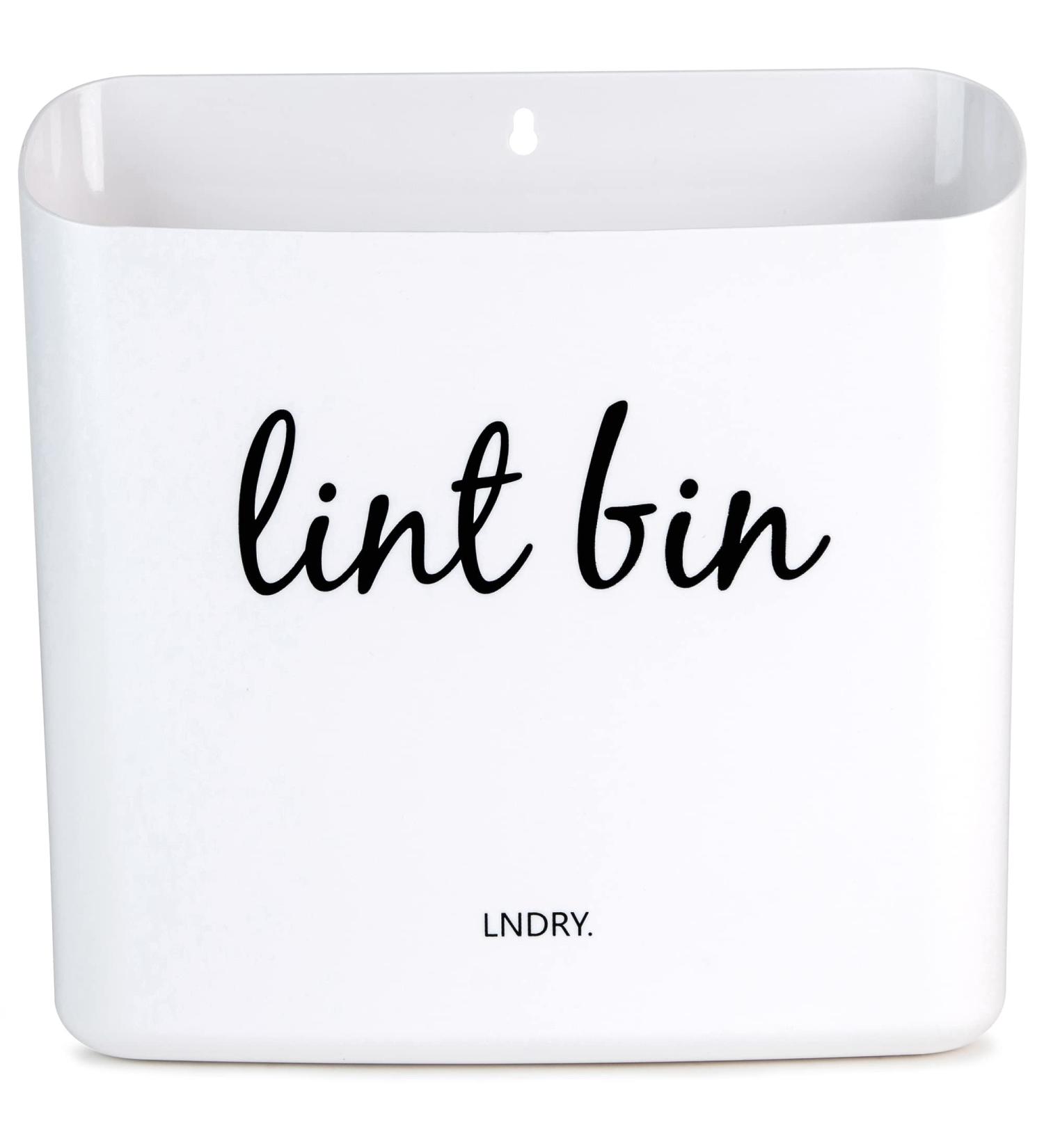 Laundry Room Trash Can - Magnetic Lint Bin for Easy Laundry Cleanup - Stylish White Lint Holder - Keep Your Space Tidy - Buy Online on GoSupps.com