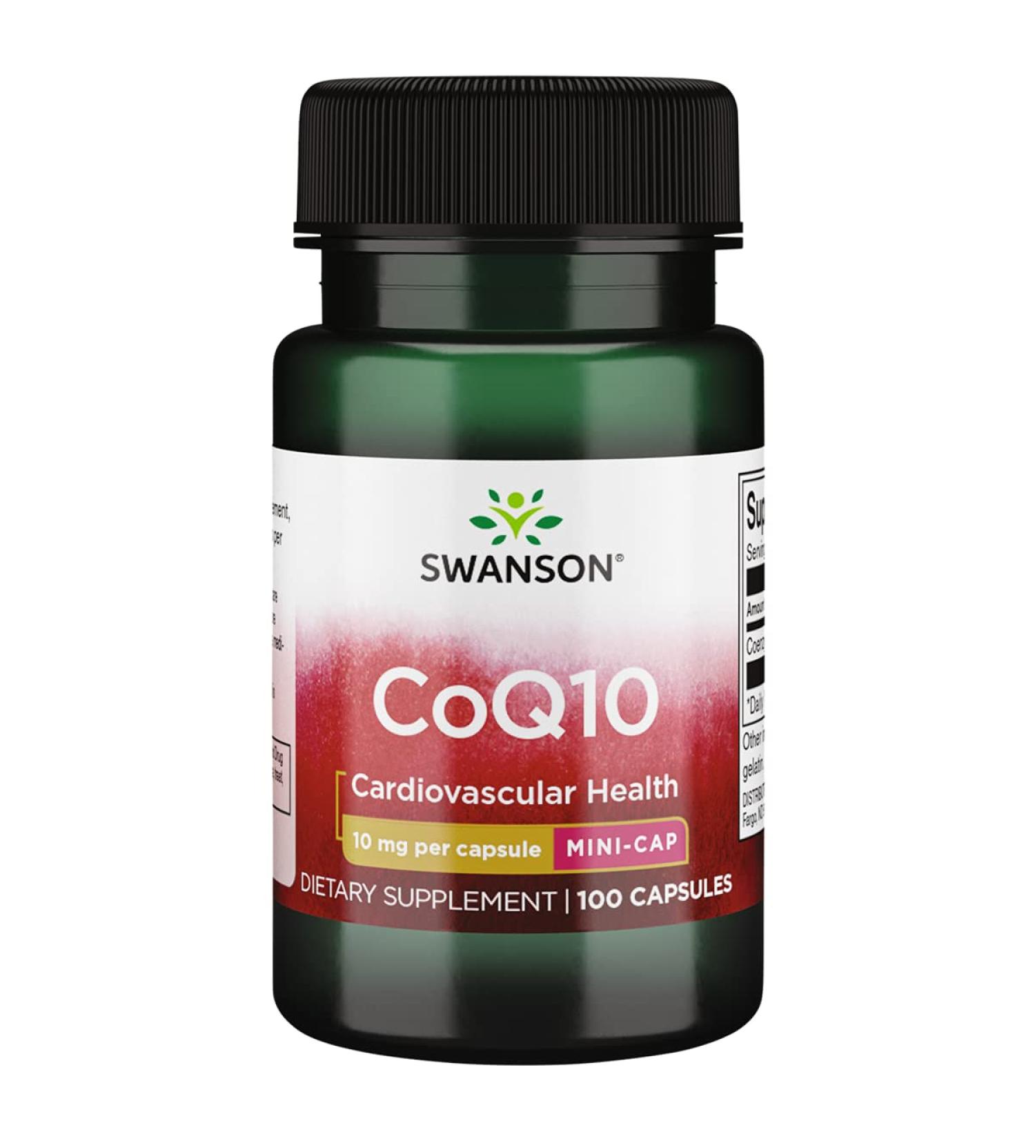 Buy Swanson CoQ10 10mg - 100 Capsules | Boost Heart Health & Energy - International Shipping Available - Buy Online on GoSupps.com