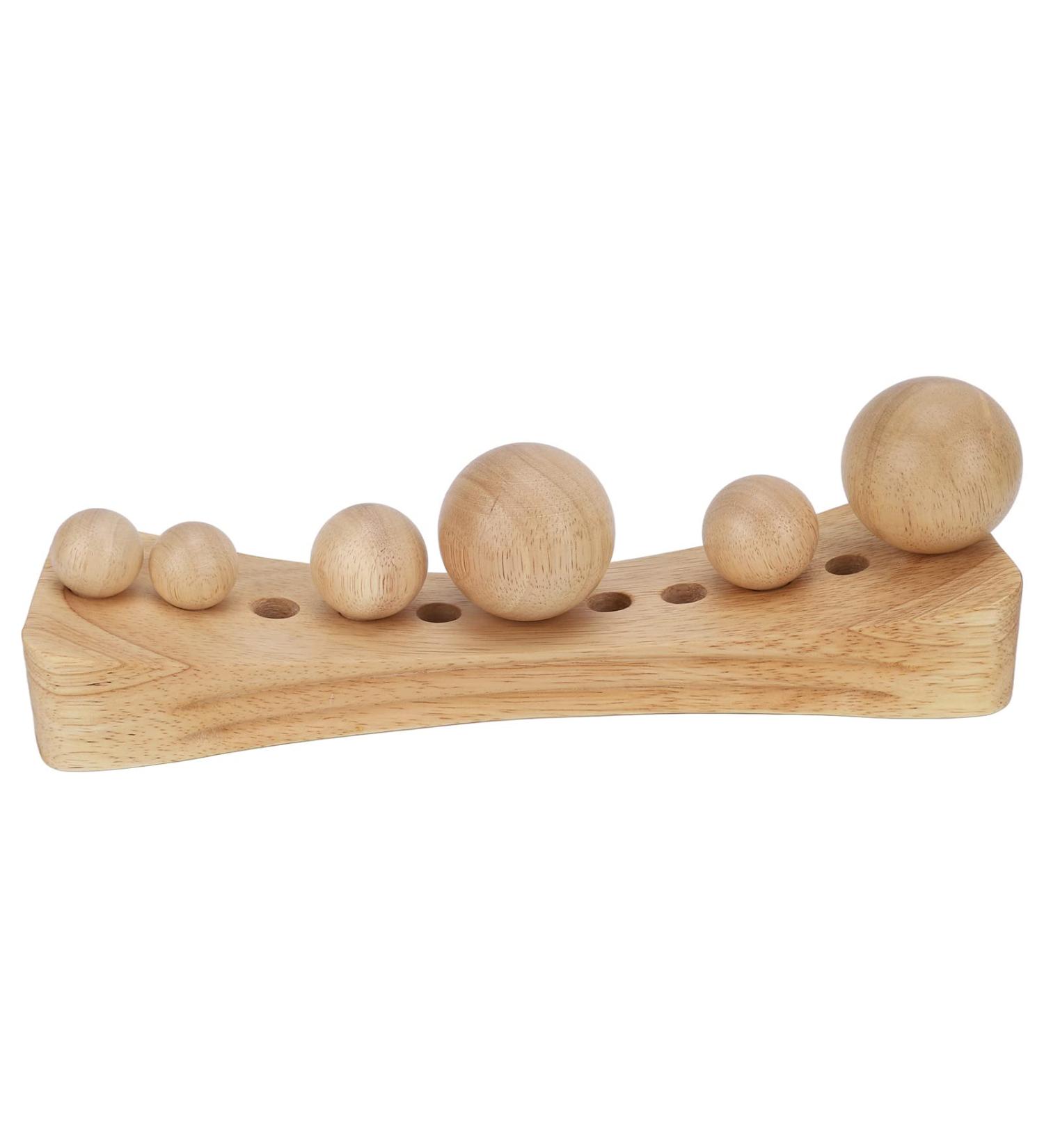 Psoas Muscle Release Tool - 6 Massage Heads Trigger Point Wood Therapy Massager for Relaxation - Buy Online on GoSupps.com
