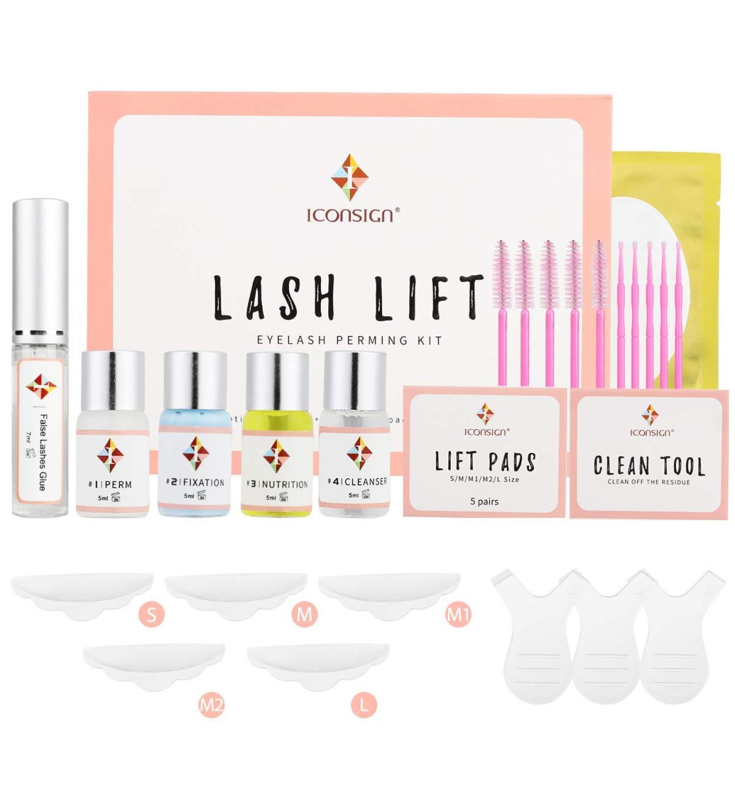 Lash Lift Kit Professional Eyelash Perm Set | Salon Quality at Home with Eye Shields and Accessories | Upgraded Glue Included | 17 Piece Set - Buy Online on GoSupps.com