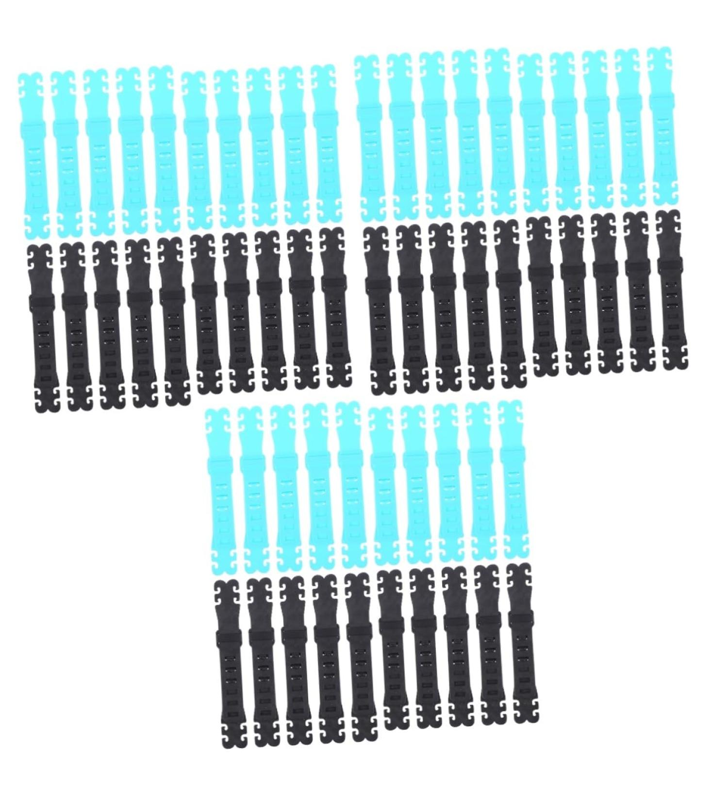 Minkissy 60 Pack Mask Lanyard Hooks - Anti-Strangulation Ear Strap Extensions for Masks - Comfortable & Durable Cord Buckles for Easy Wear - Buy Online on GoSupps.com