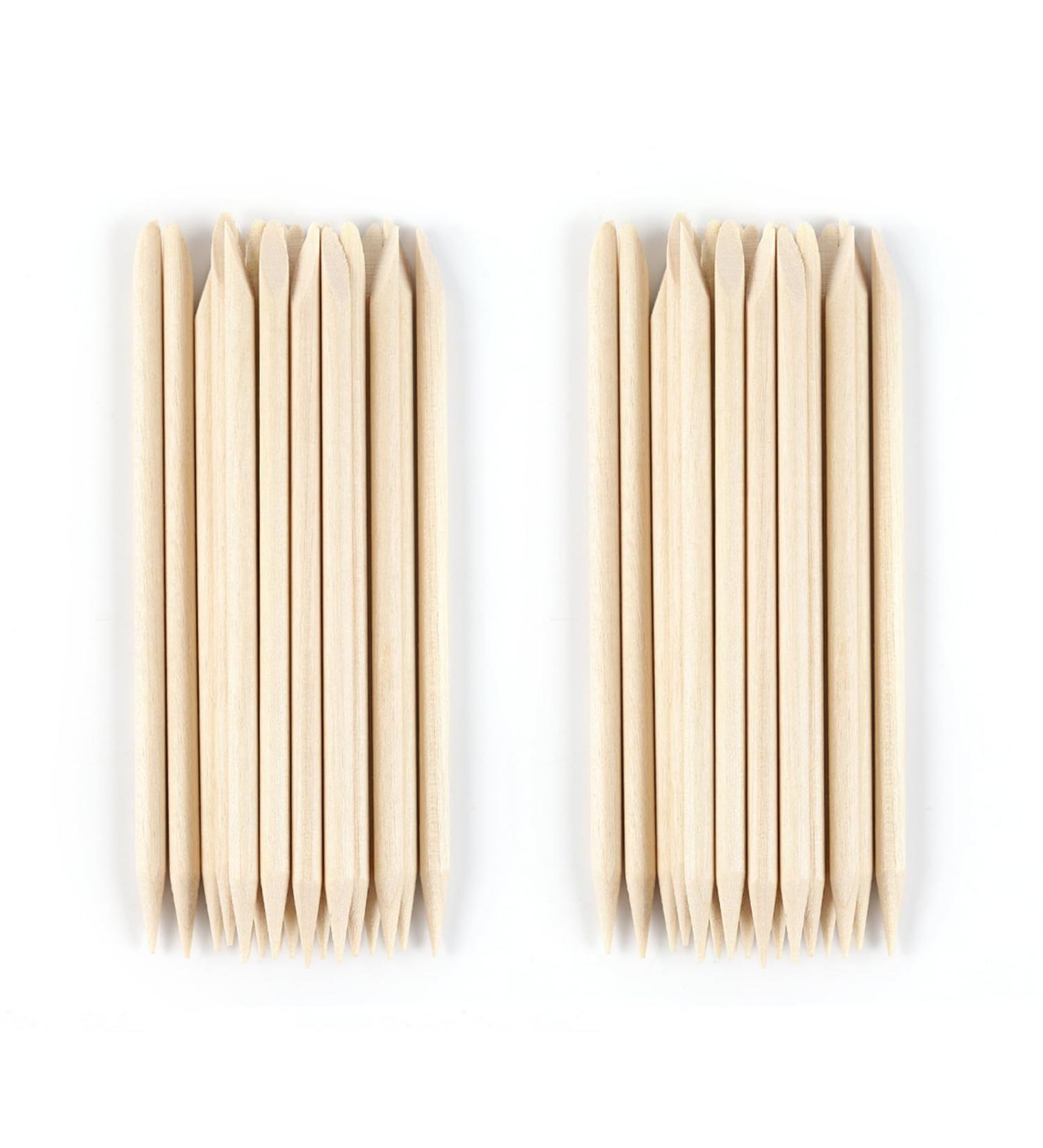 PECECOLOR 40 Double-Sided Wooden Sticks - Multifunctional Nail Shaver for Manicure & Pedicure Art - Buy Online on GoSupps.com