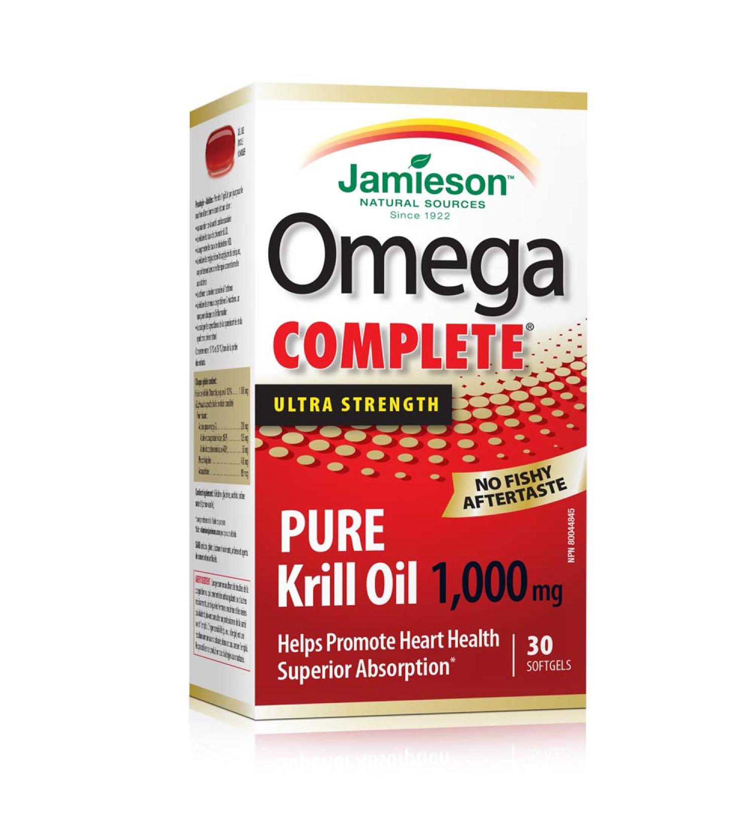 Jamieson Ultra Strength Krill 1000mg 30 Softgels - Buy Online on GoSupps.com