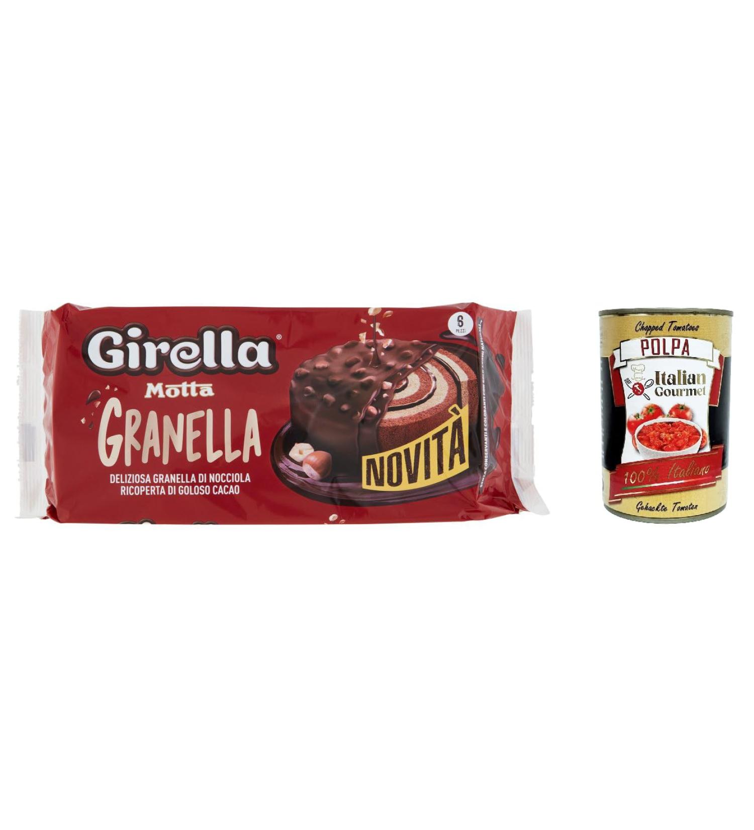  Italian Gourmet E.R. Motta Girella Crispy Chocolate Pancakes 240g + Italian Gourmet Polpa 400g Set of 6 - Buy Online on GoSupps.com