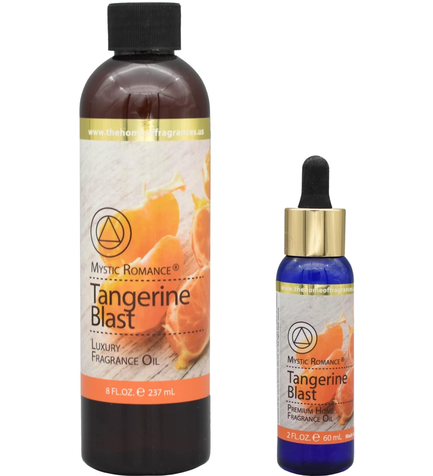 The Home of Fragrances - Set of 2 Bottles of Fragrance Oils - 2oz & 8oz (Tangerine Blast)