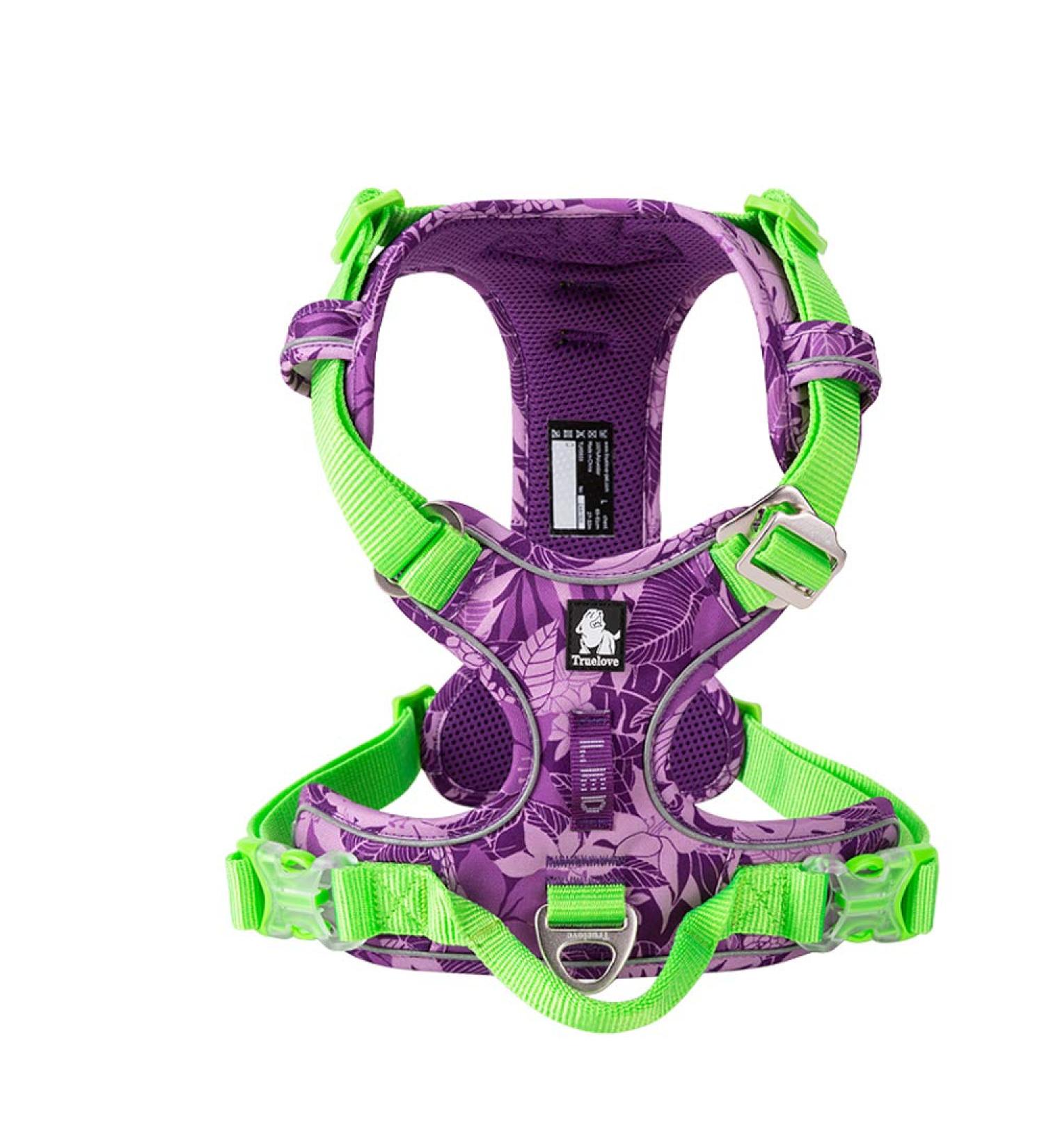 Winhyepet True Love No-Pull Dog Harness - Adjustable Reflective Outdoor Vest for Small & Medium Breeds - Camouflage Purple (TLH5653) - Buy Online on GoSupps.com