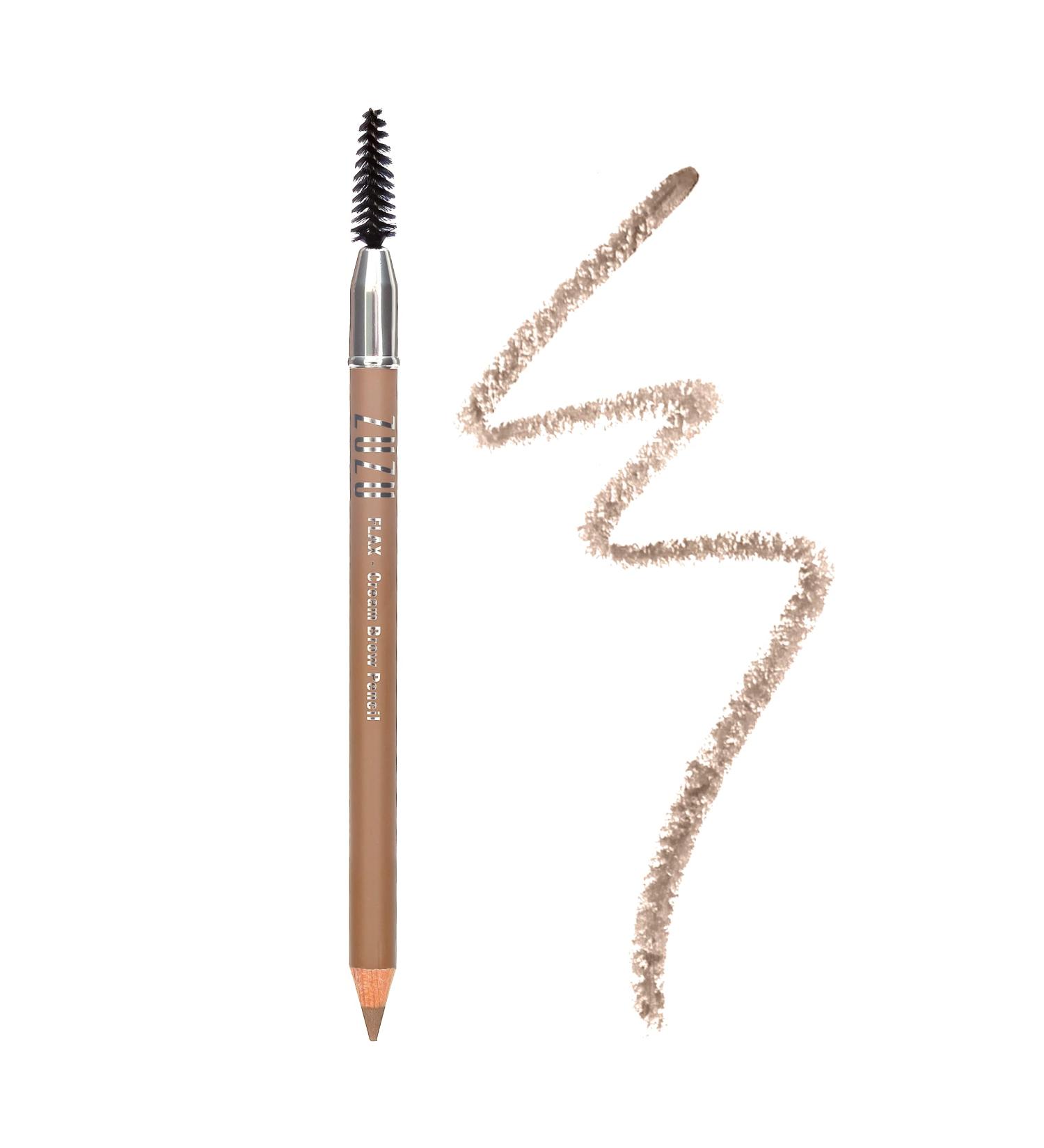 ZUZU LUXE Cream Brow Pencil (Flax - Blonde) | Sculpt & Define Brows | Natural Finish Vegan Formula - Buy Online on GoSupps.com