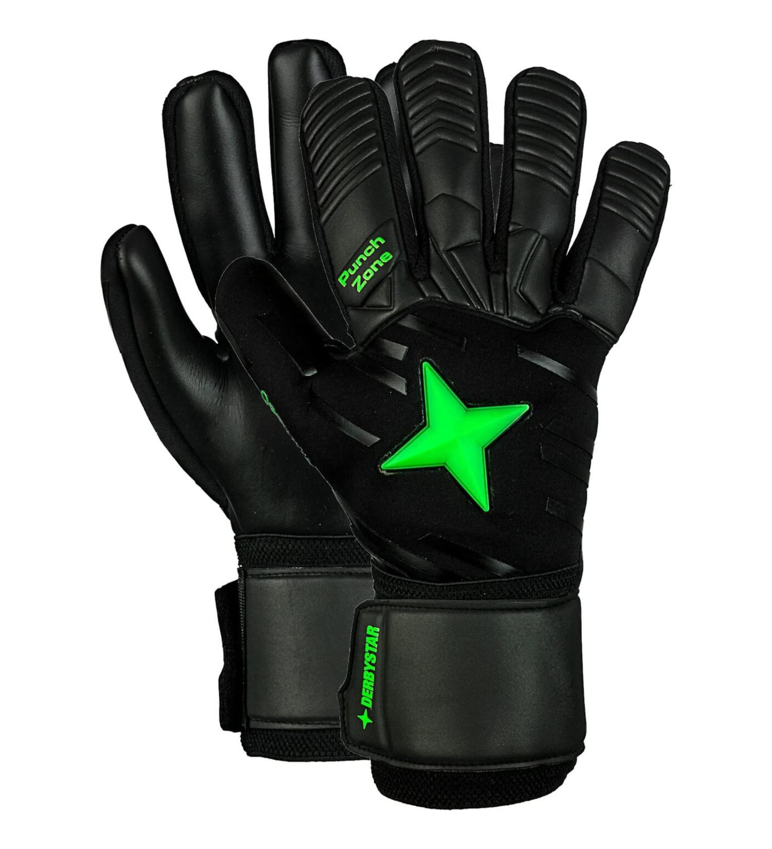 Derbystar Boys Optimus Goalkeeper Gloves 7 Black/Green