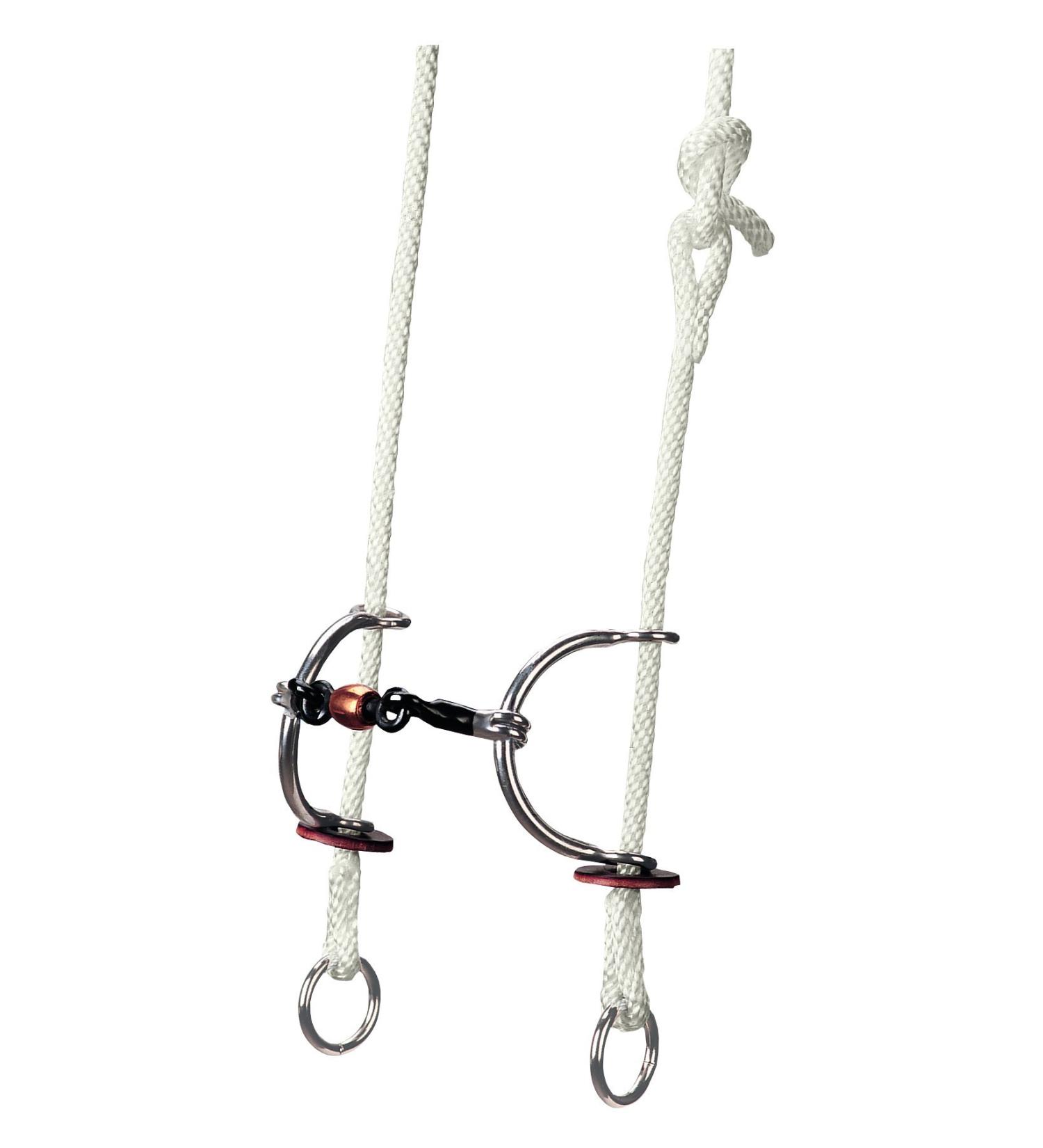 Weaver Leather Gag Bridle with Sweet Iron Copper Roller Mouth Sliding Bit